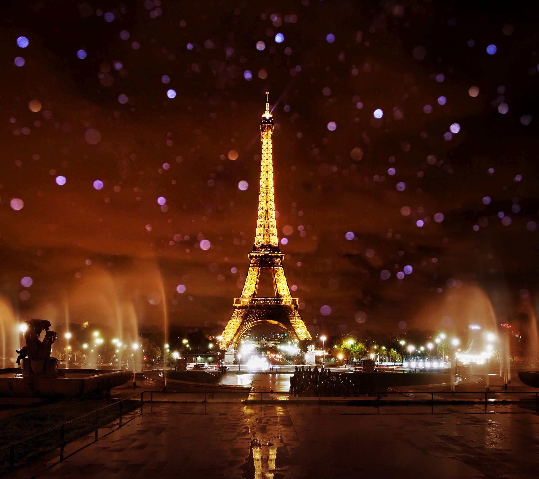 París de noche 2160 x 1920 Fondos de pantalla - naturaleza noche luces de París