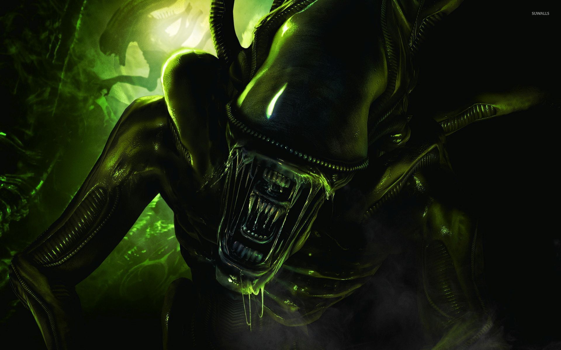 Scary green alien wallpaper - Fondos de pantalla de juegos - # 54132