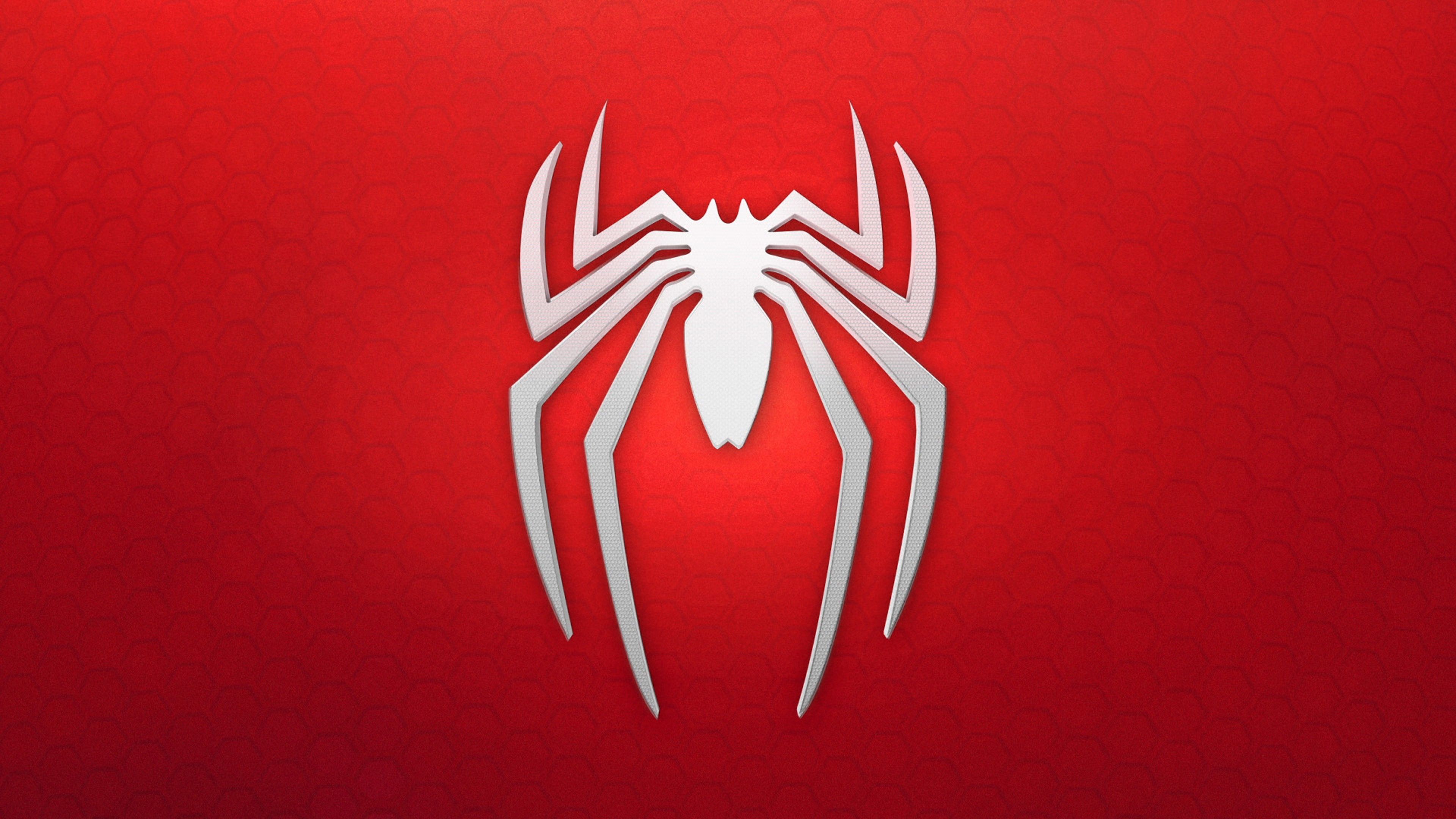 Spiderman fondo de pantalla, logo, fondo, rojo, blanco, Juegos # 11596