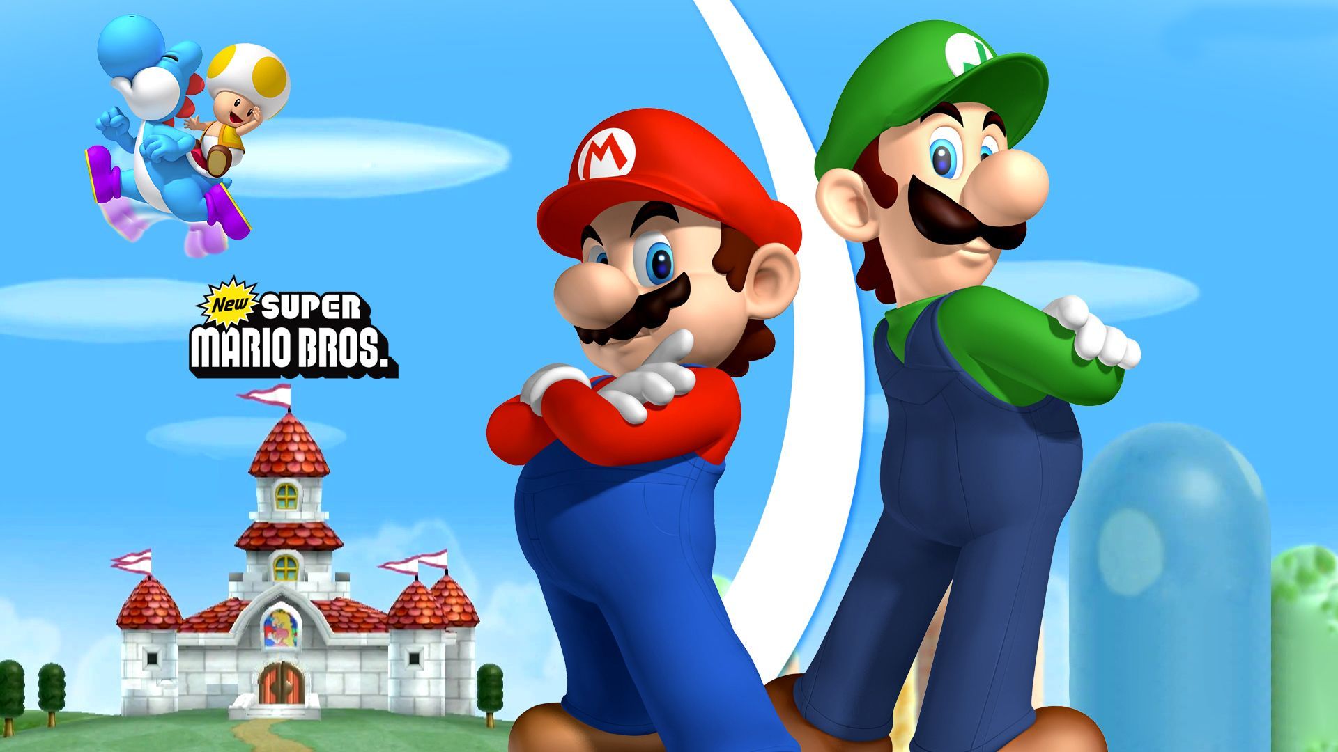 Fondo de escritorio de Super Mario Bros HD: pantalla completa: monitor dual