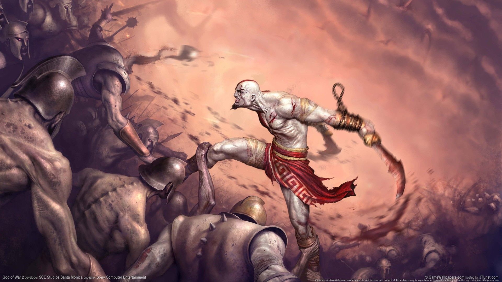 Fondo de pantalla: Persona, mitología, God of War, Kratos, captura de pantalla
