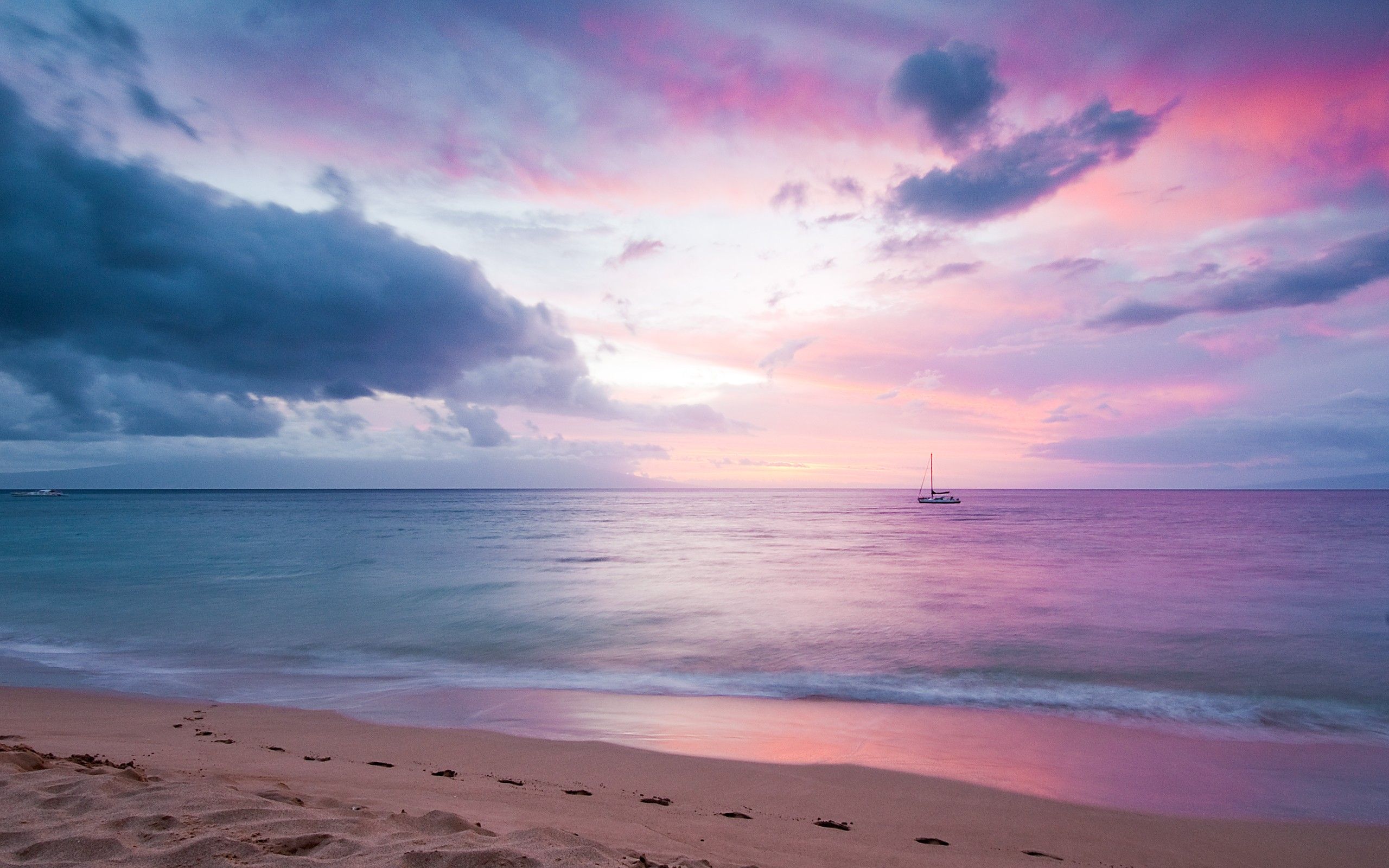 Twilight Island Beach Sunset, HD Nature, fondos de pantalla 4k, imágenes