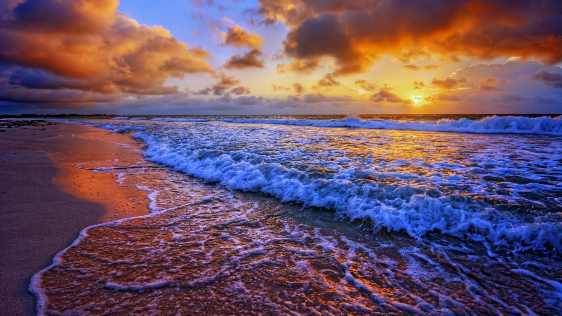 Sunset Beach Wallpaper - Stream de fondo de pantalla