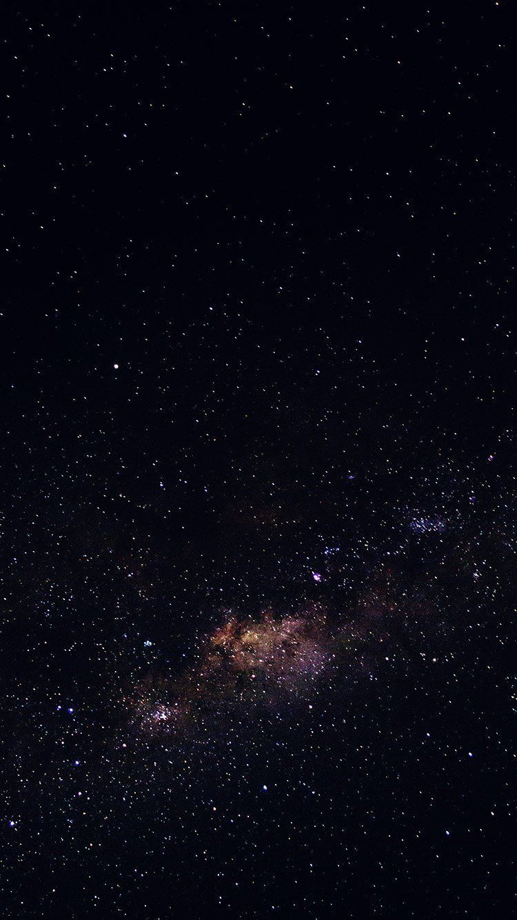 Fondo de pantalla negro con estrellas 750x1334
