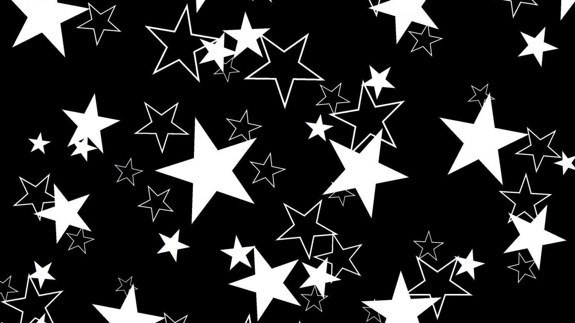 Fondo de pantalla negro con estrellas 1920x1080