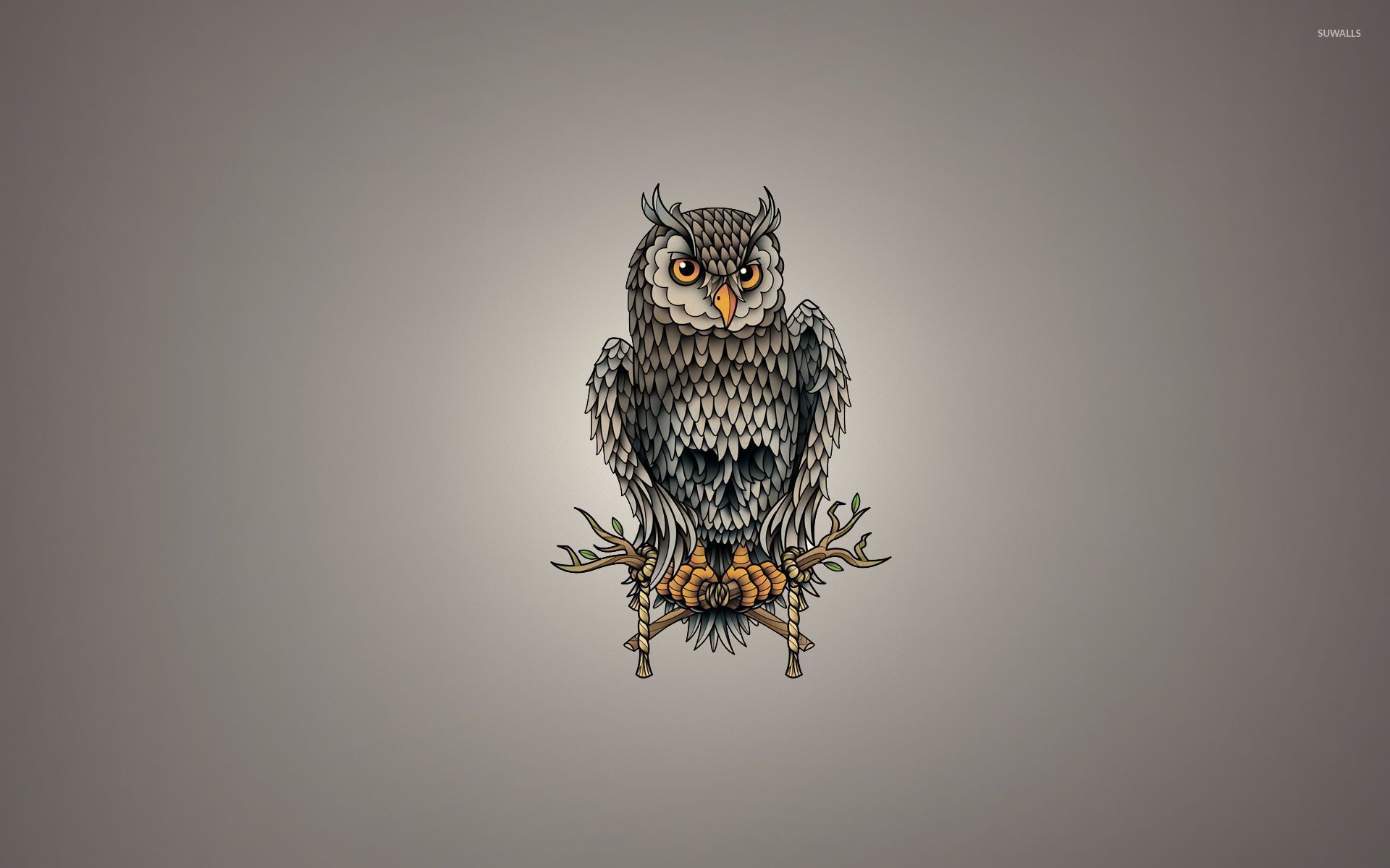 Skull owl wallpaper - Fondos de pantalla vectoriales - # 52860