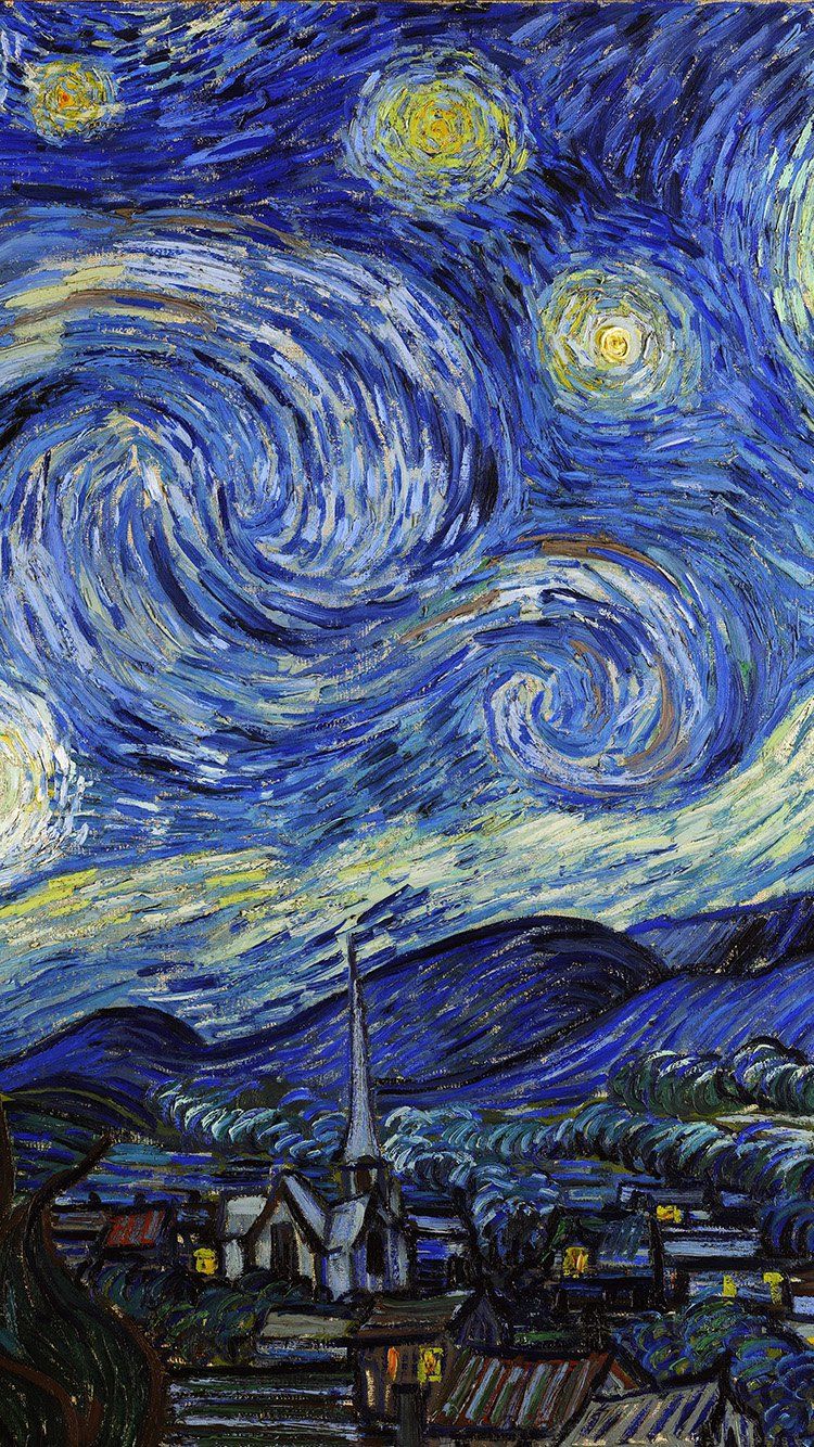 iPhone7papers - aj42-vincent-van-gogh-starry-night-classic-painting