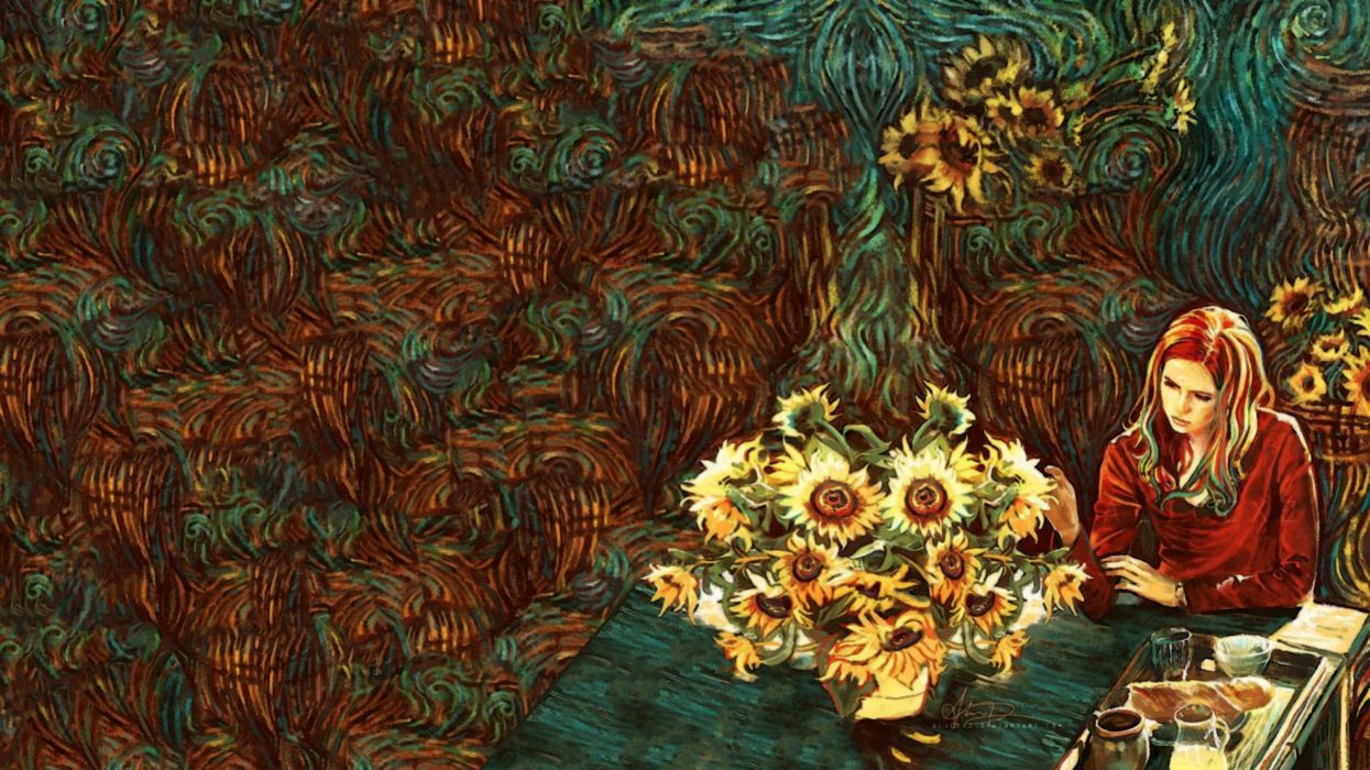 Amy Pond Van Gogh fondo de pantalla | 2560x1440 | 395493 | WallpaperUP