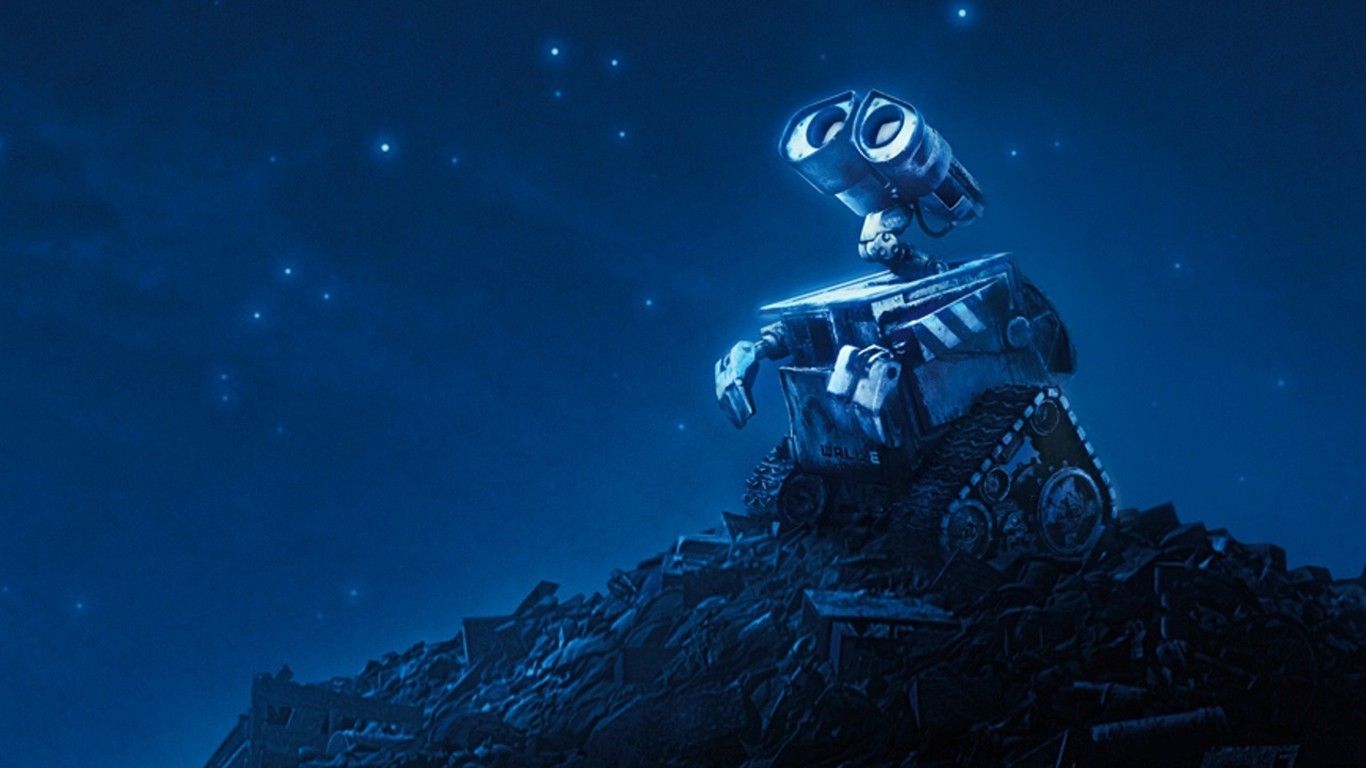 WALL E Robot Story fondo de pantalla # 2 - 1366x768 Descarga de fondo de pantalla - WALL