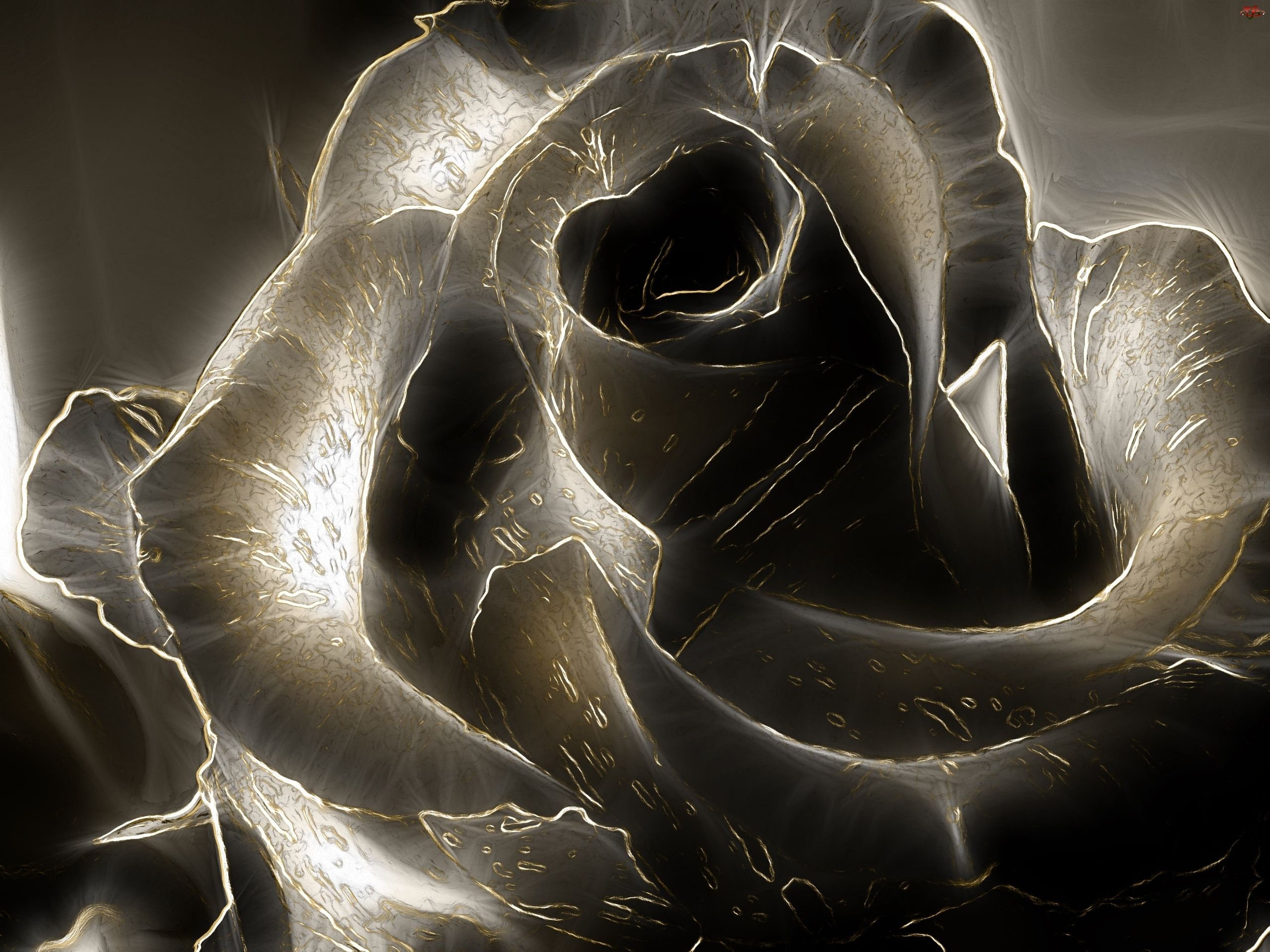 3D Black Rose Image 2206 2560x1920px (# 1019204) - Descargar fondo de pantalla HD