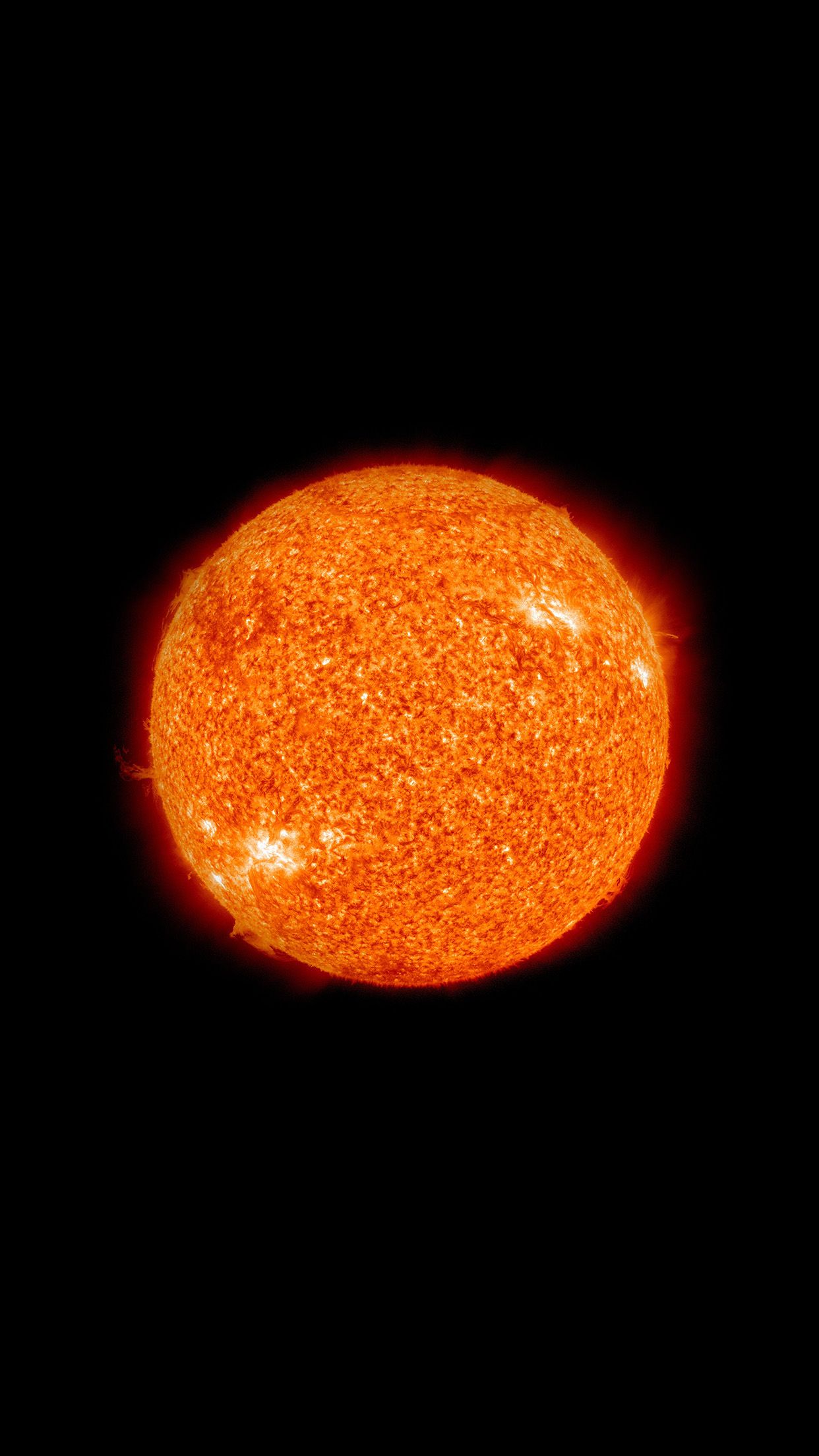 Sun Red Dark Minimal Art Space Planet fondo de pantalla de Android - Android HD