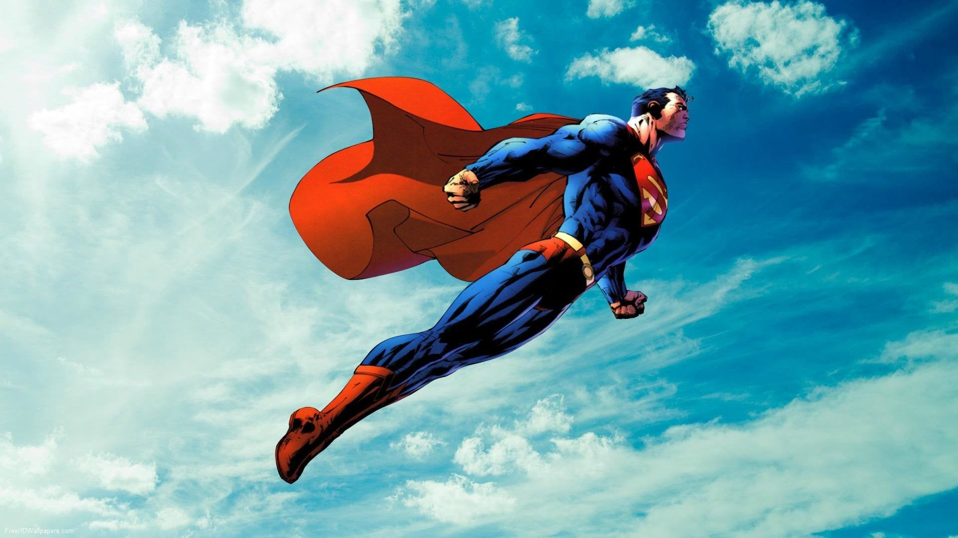 OC] Fondo de pantalla de Superman que hice con fondo realista [1920 x 1080