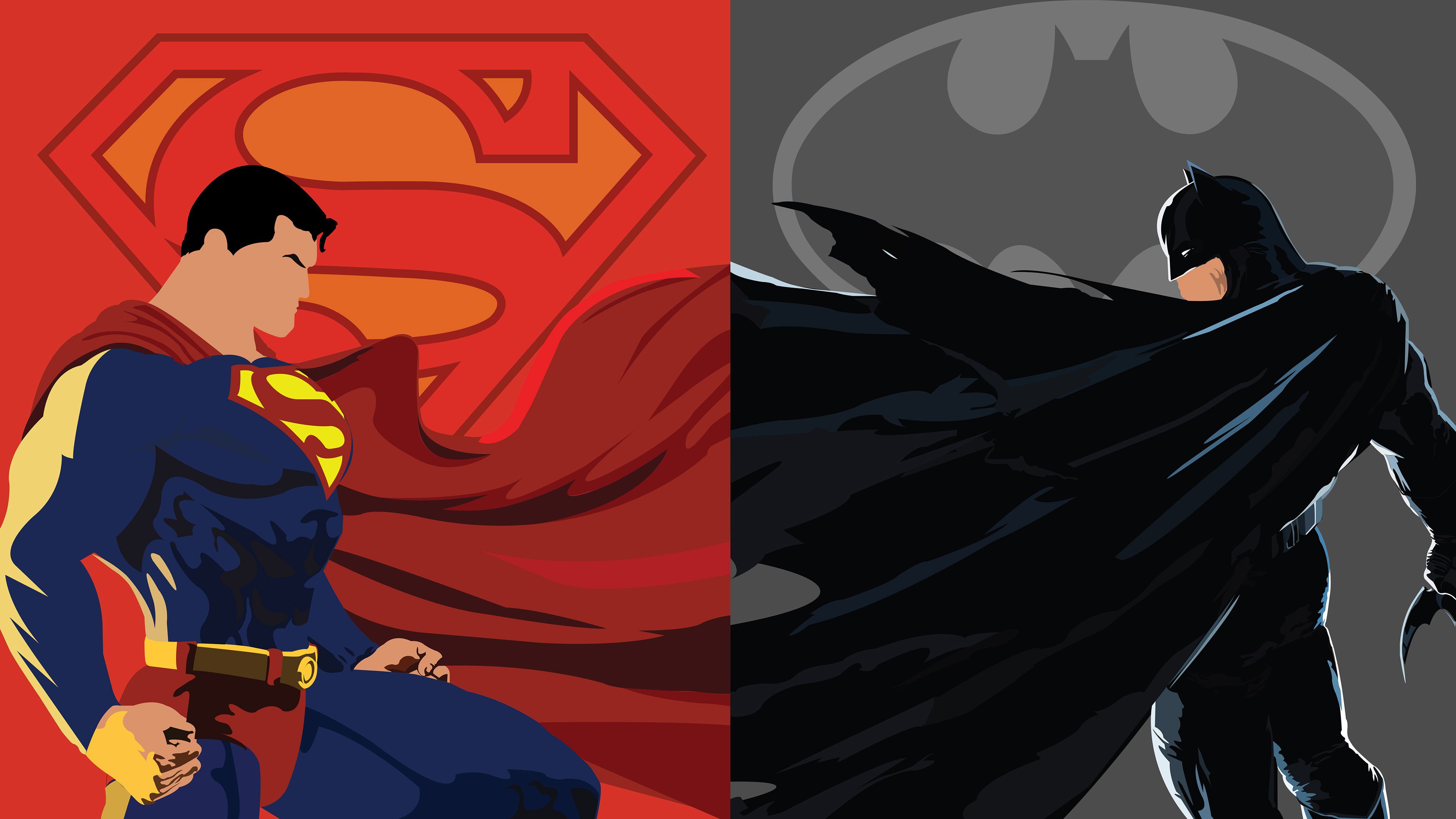Fondo de pantalla 4k Superman Vs Batman Art 4k 4k-fondos de pantalla, artista