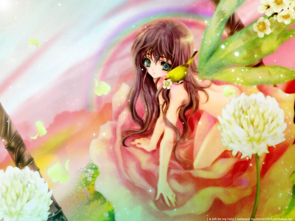 Flower Fairy Wallpaper - fondo de pantalla de hadas (10270472) - fanpop