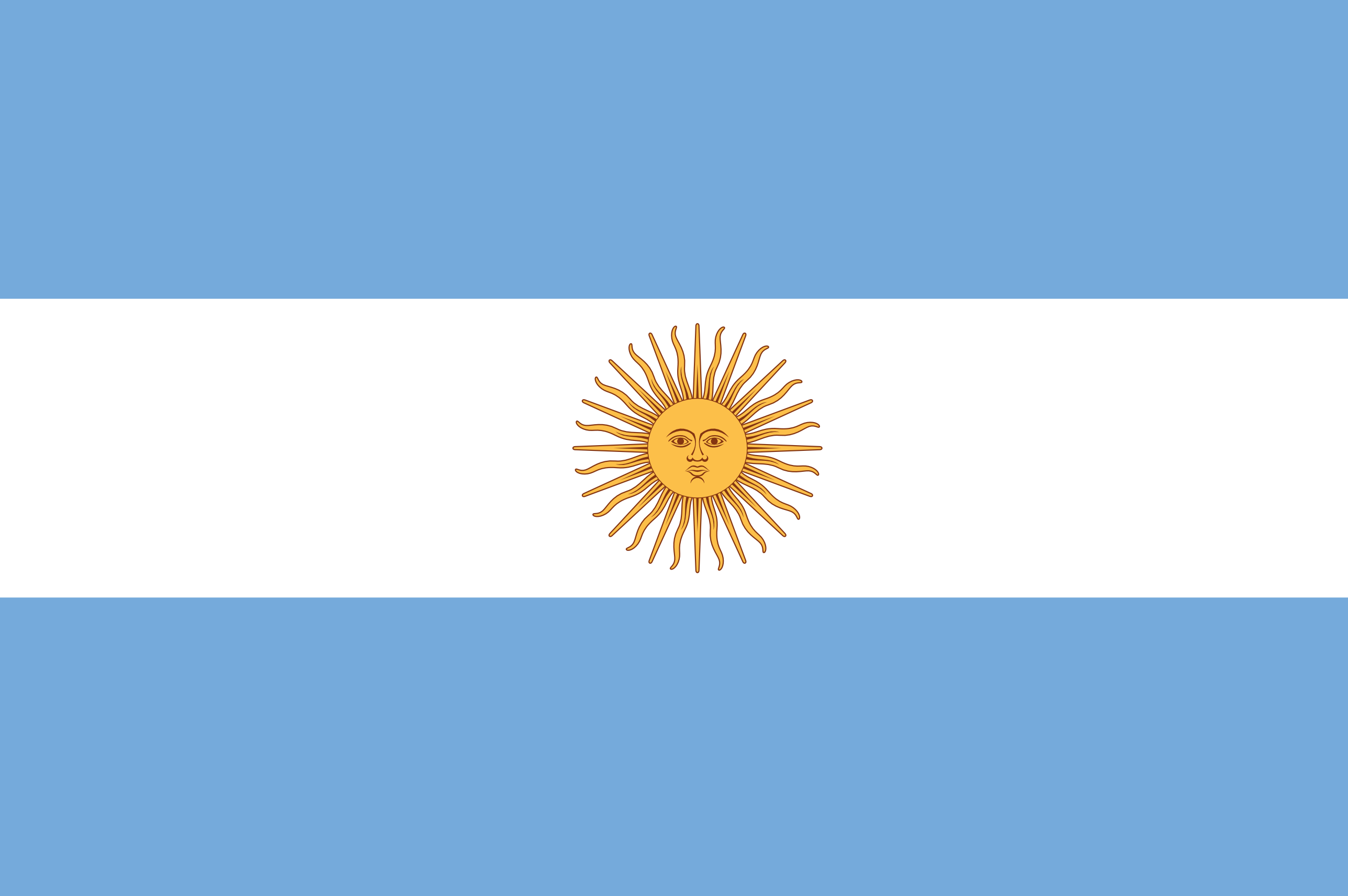 Fondo de pantalla de la bandera argentina 2576x1713