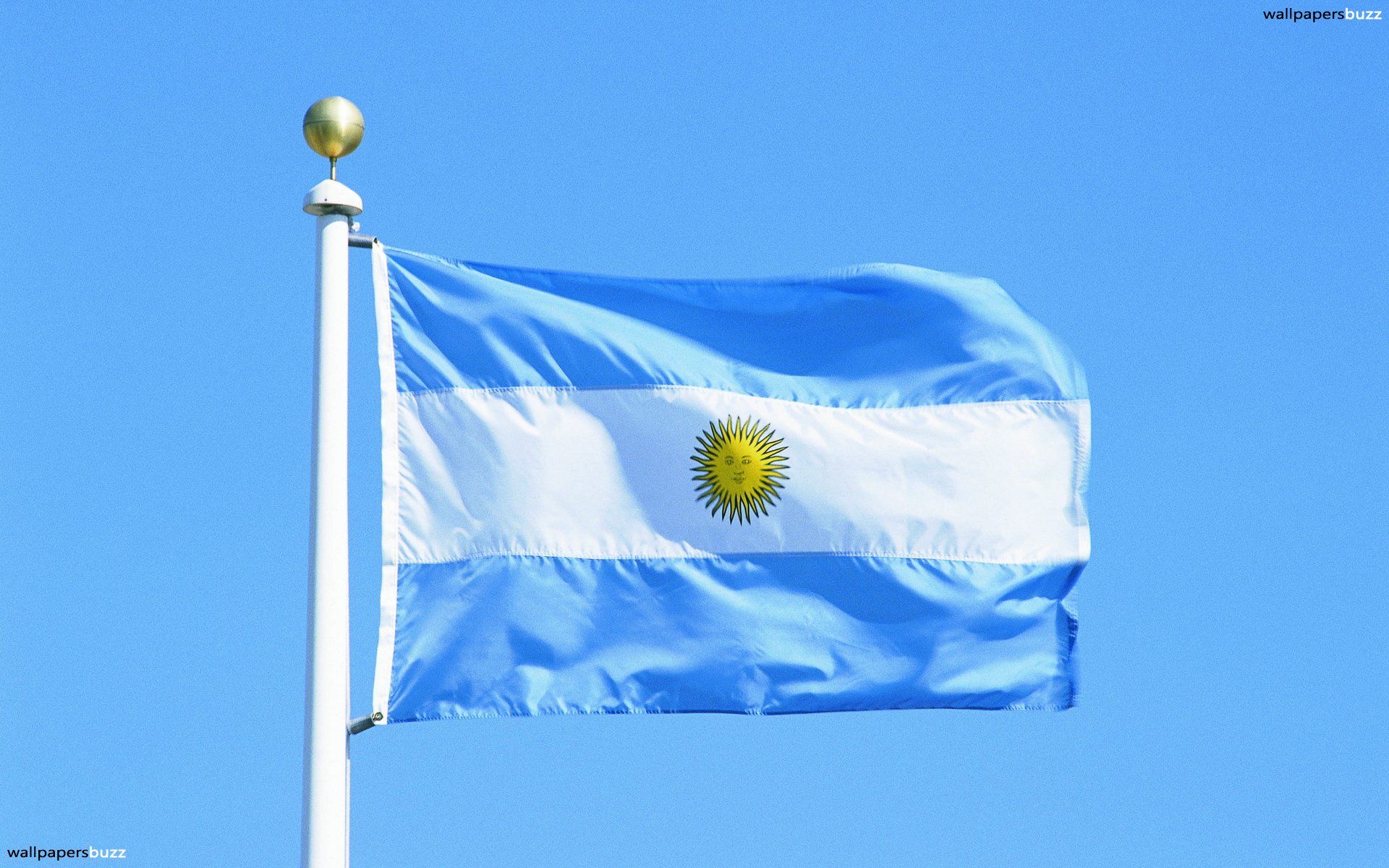 La bandera de Argentina HD Wallpaper