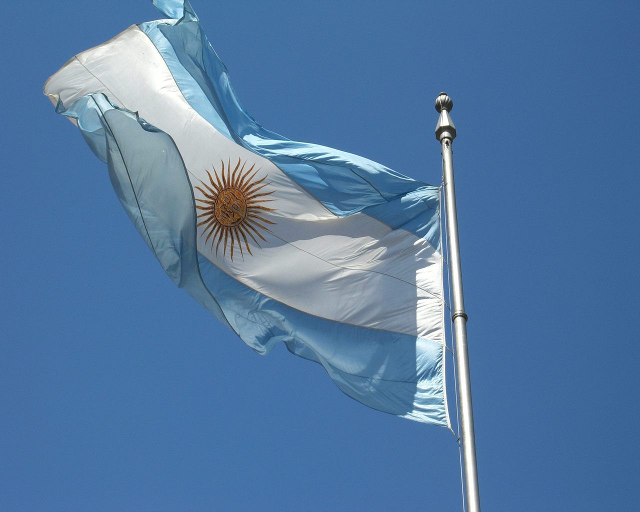 Grupo de fondos de pantalla de la bandera argentina (52+)