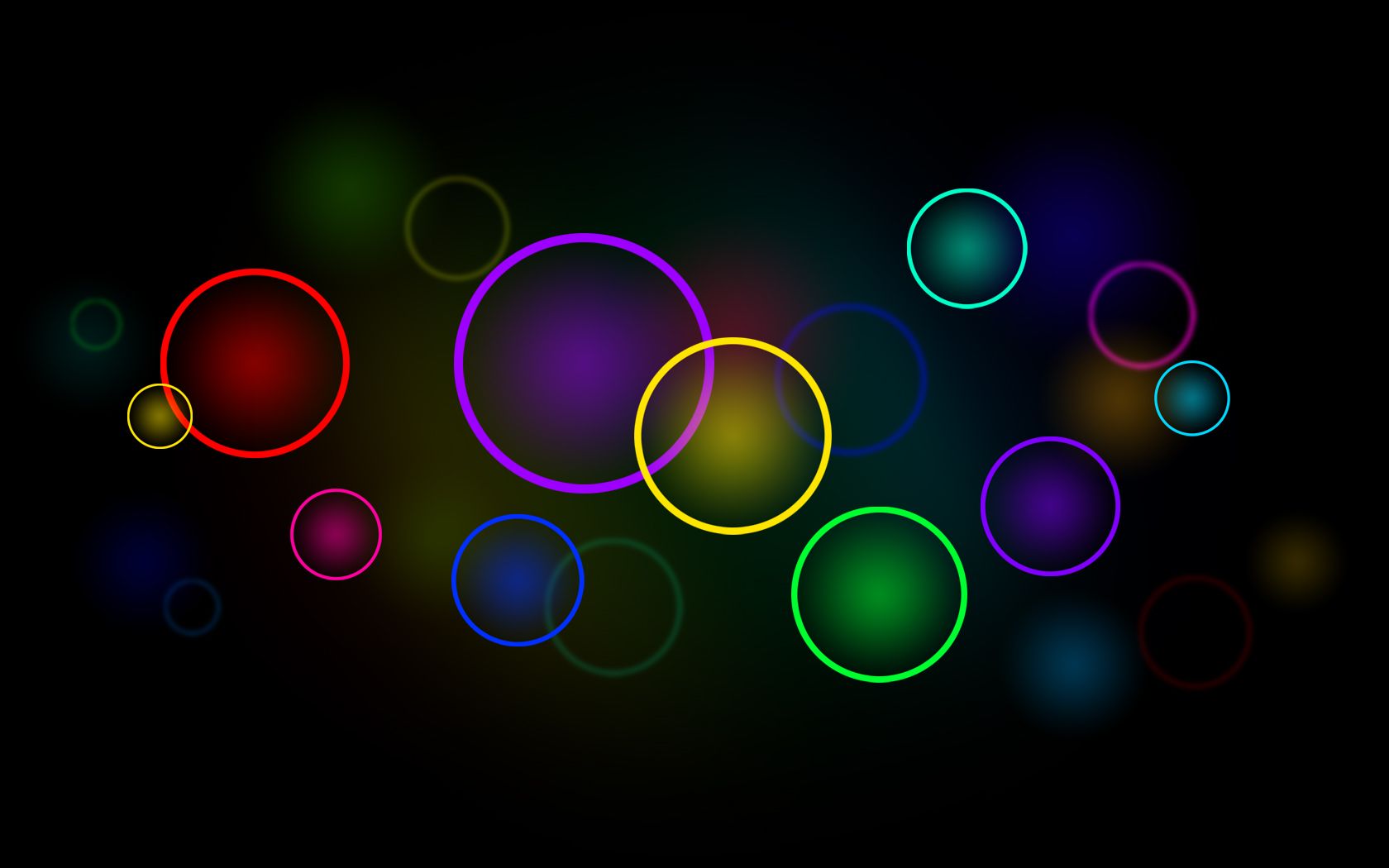 Fondo de pantalla de círculos coloridos | 1680x1050 | ID: 41641 - WallpaperVortex.com