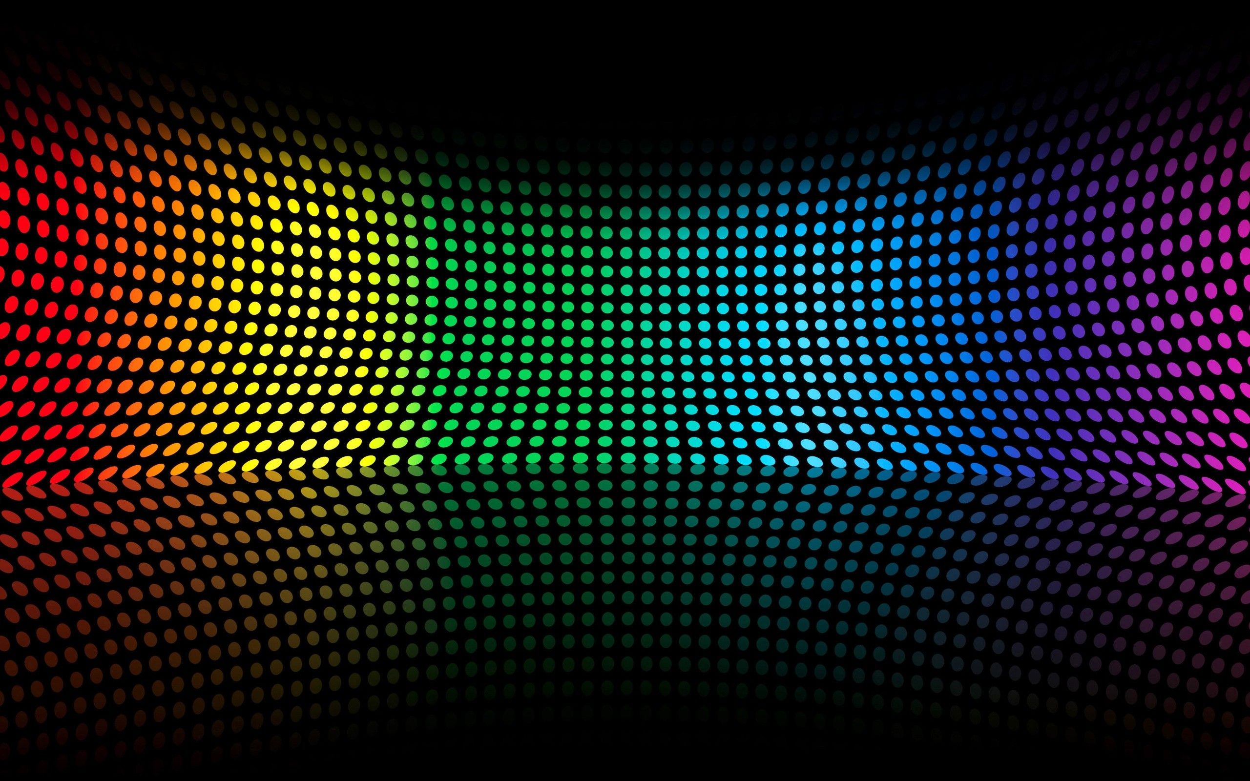 Círculos multicolores abstractos Rainbows Dots Reflejos 007 colores