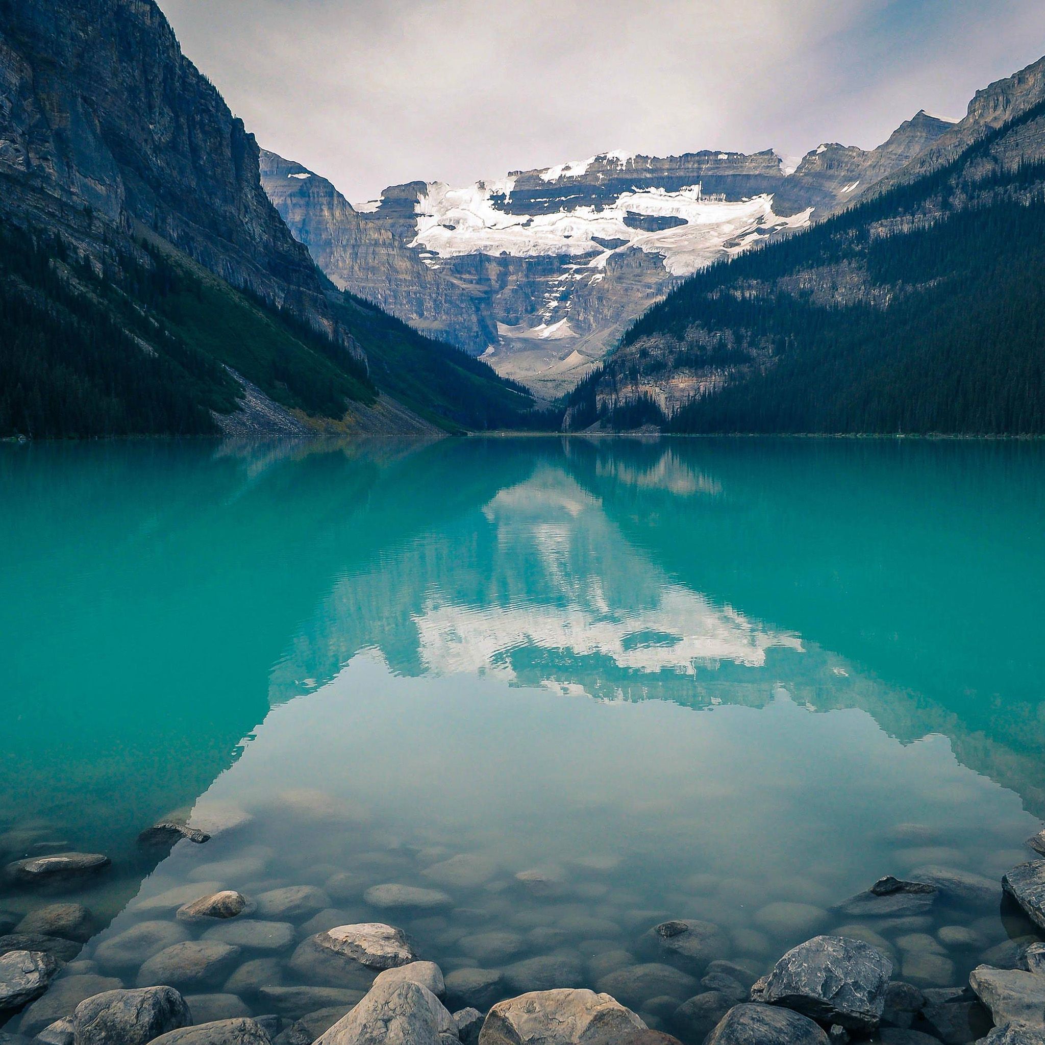 Canadá Lake Louise Green Water Nature iPad Air Wallpapers descarga gratuita