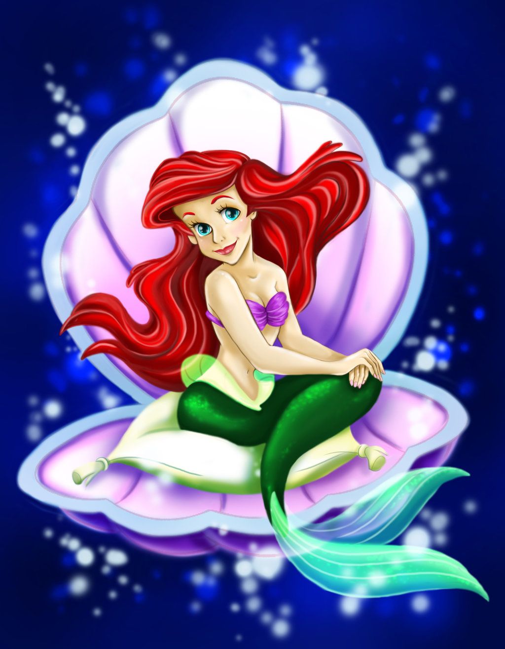The Little Mermaid Ariel Background para Android - Dibujos animados Fondos de pantalla