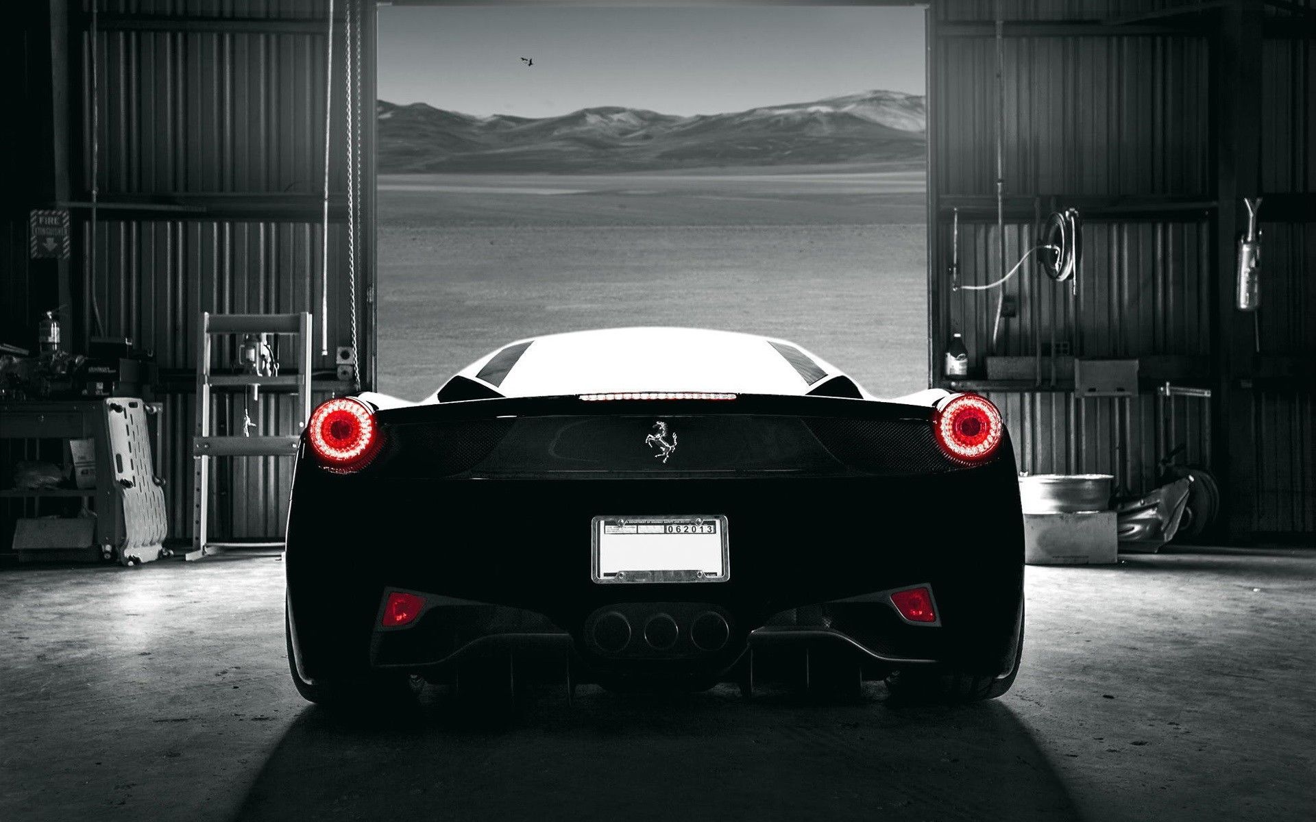 Más de 66 fondos de pantalla de Black Ferrari