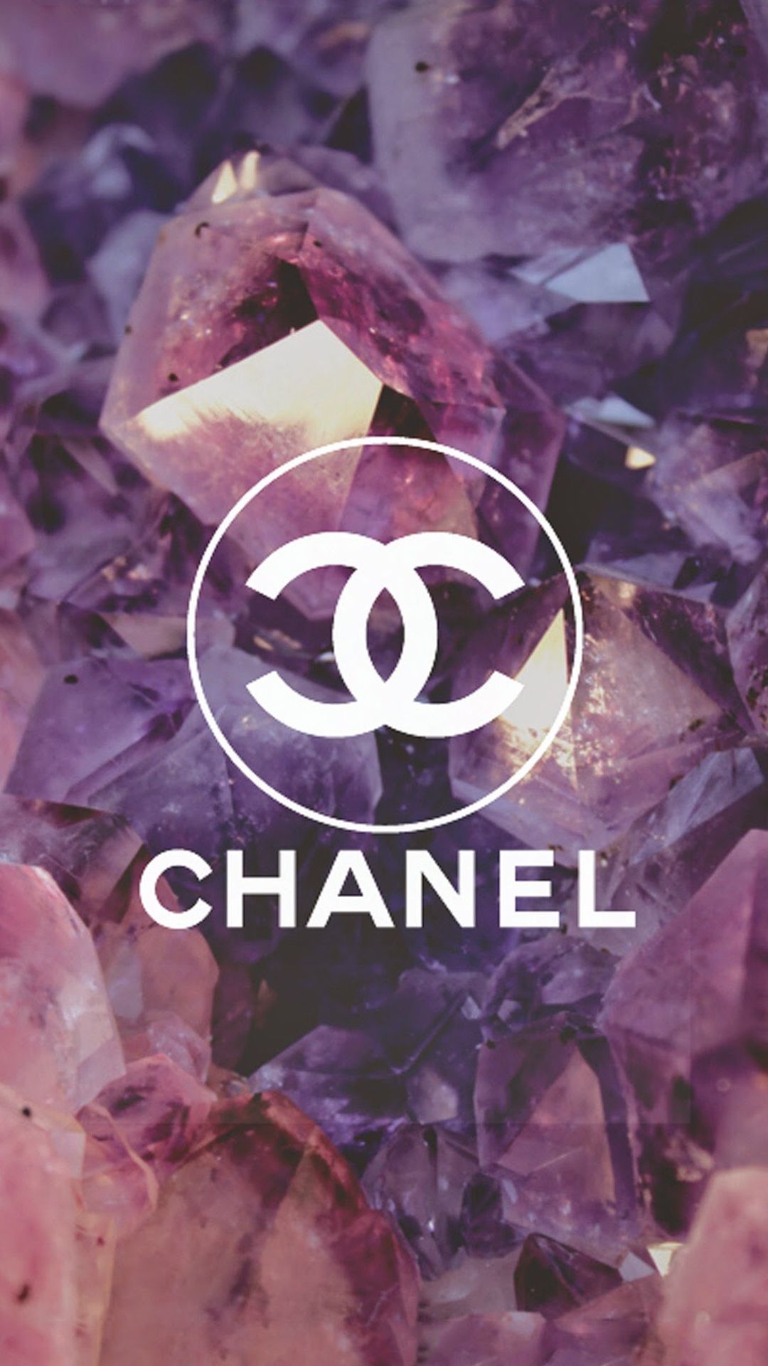 Coco Chanel Logo Diamonds iPhone 8 Fondos de pantalla Descargar gratis