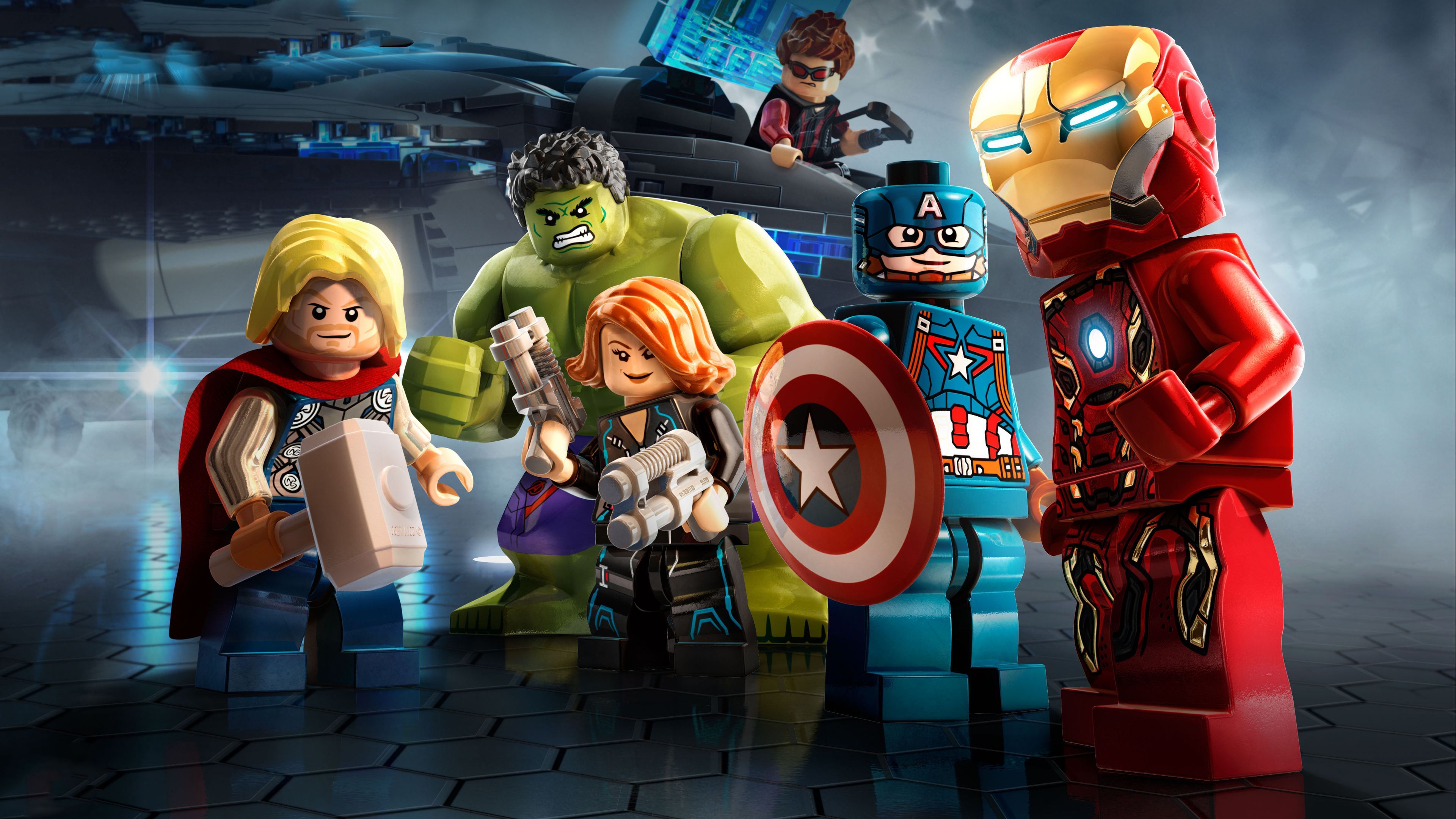 Marvel Avengers Lego 4k superhéroes fondos de pantalla, fondos de pantalla de lego, hd