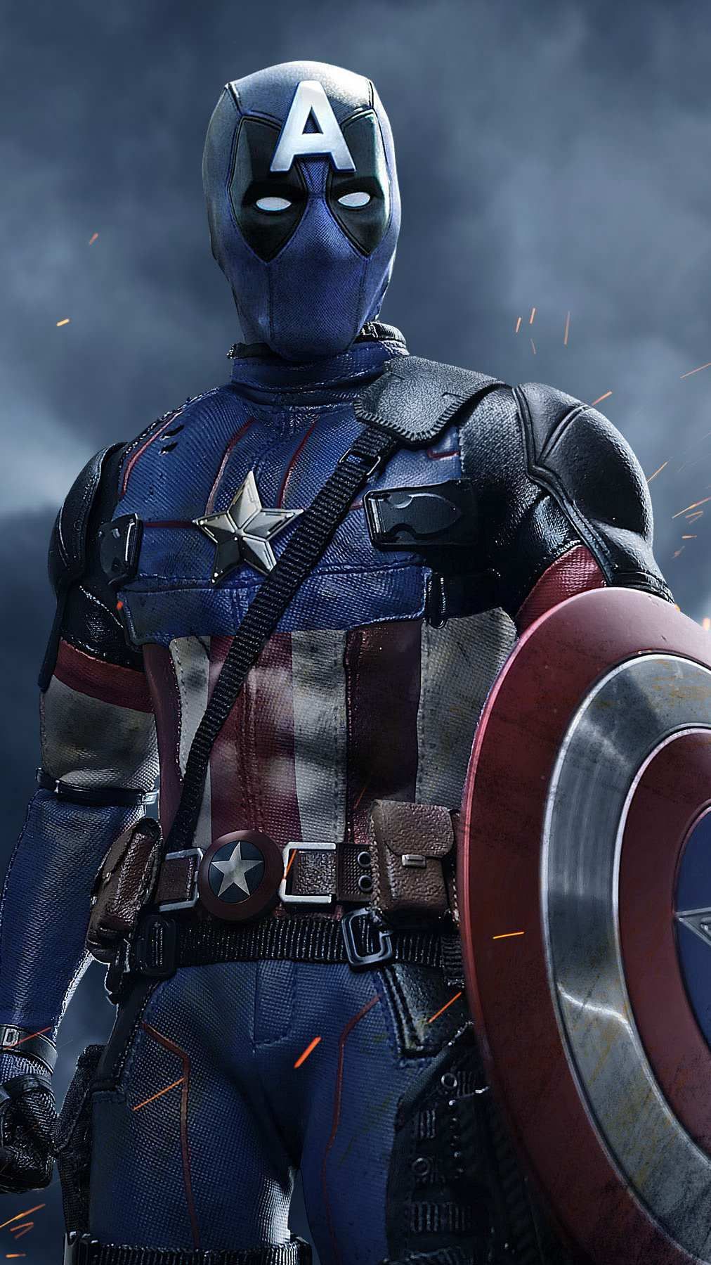 Deadpool Captain America iPhone Fondos de pantalla | Fondos de pantalla | Vengadores