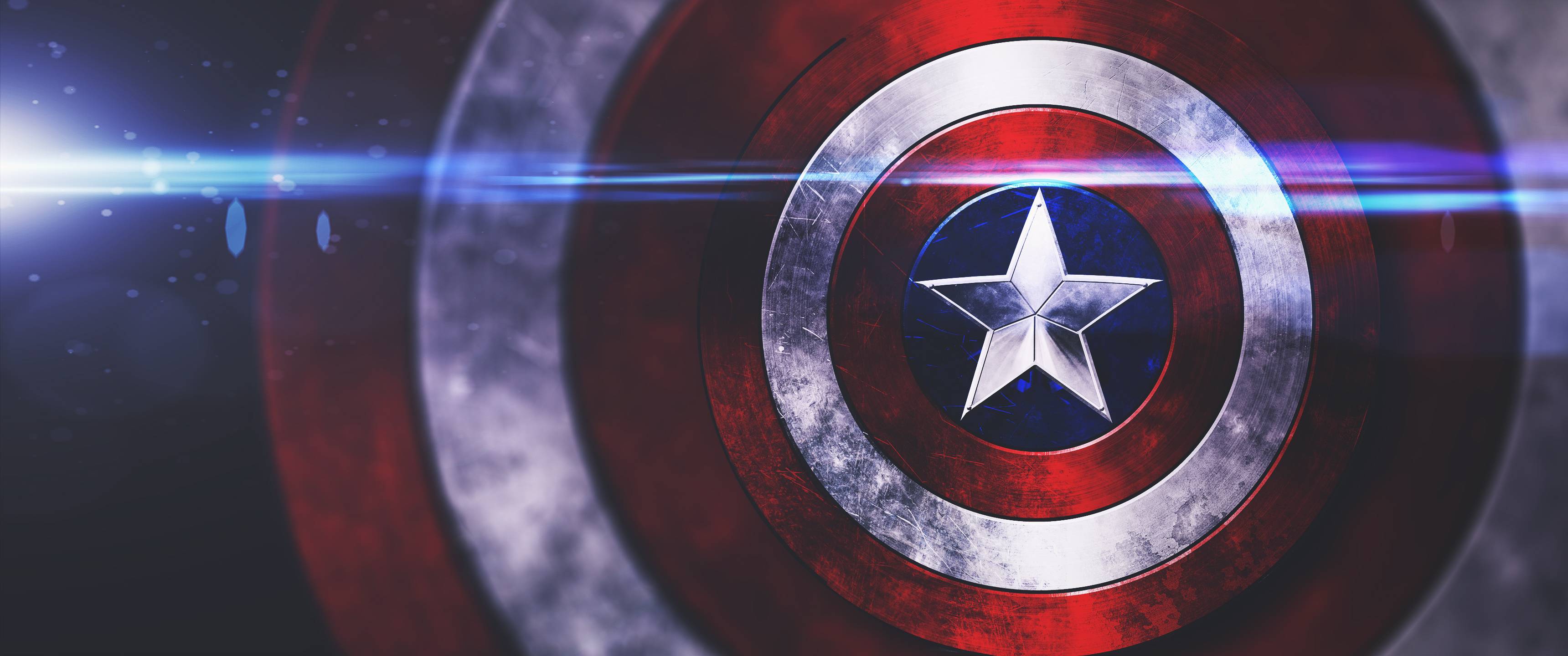 Capitán América escudo fondo de pantalla que hice en PS. [3440x1440] - Imgur