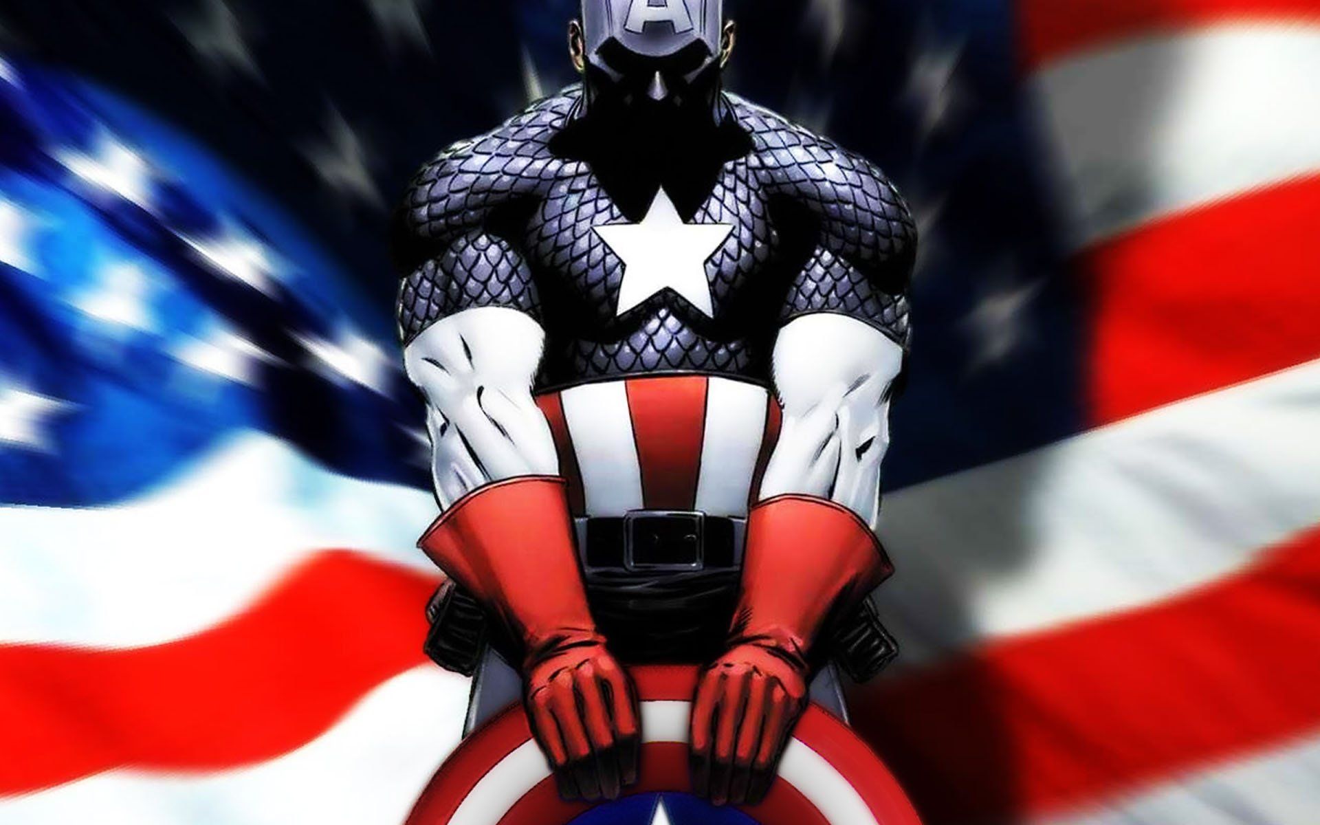 Captain America american flag fondo de pantalla hd | 1920x1200 | Gludy