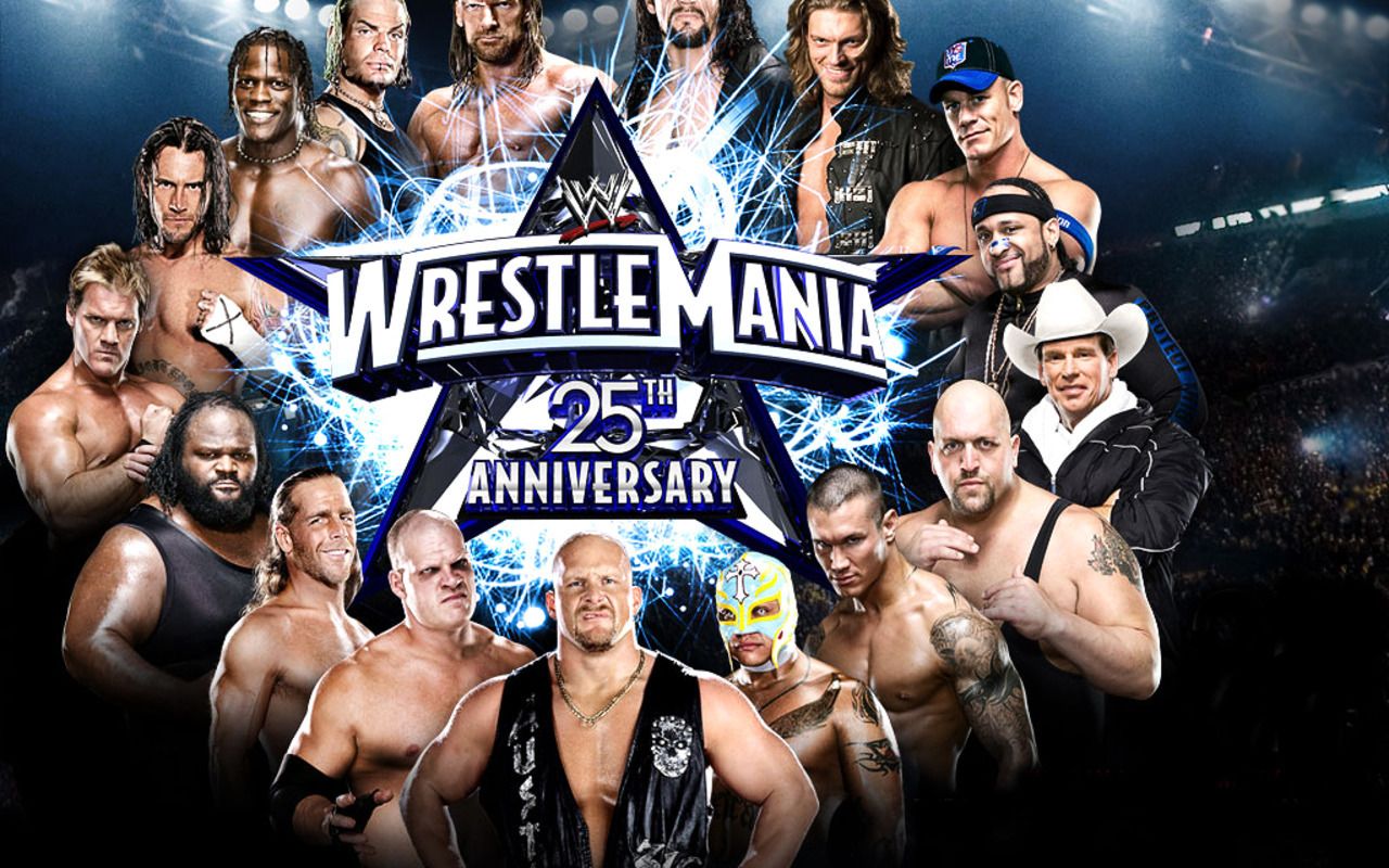 Wrestlemania 25th anniversary - WWE fondo de pantalla (4384112) - fanpop