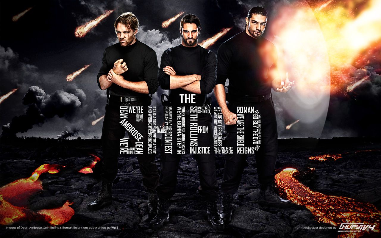 The Shield - WWE fondo de pantalla (32971723) - fanpop