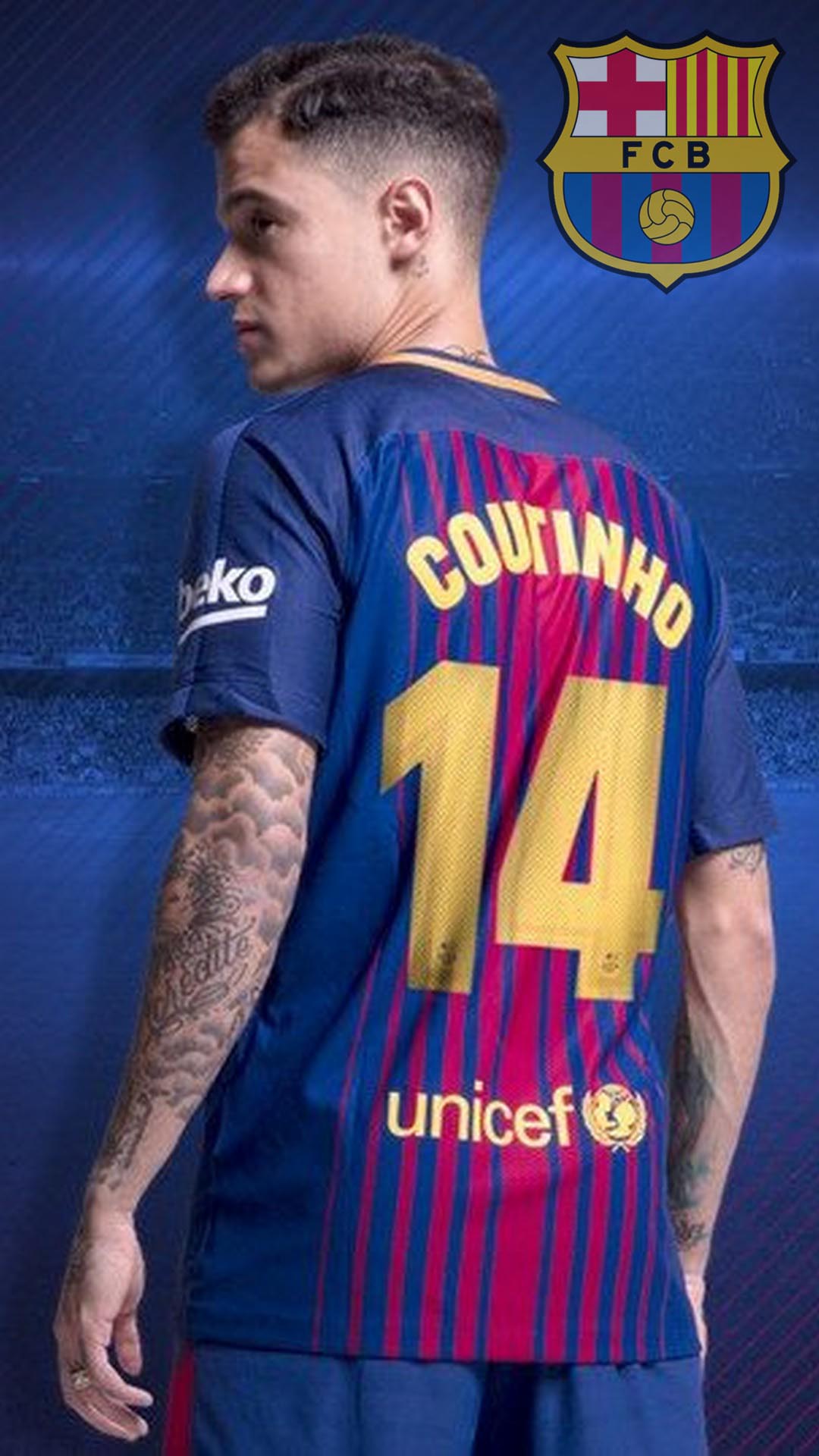 Fondo de pantalla del FC Barcelona Coutinho para Android - Fondos de pantalla de Android 2019