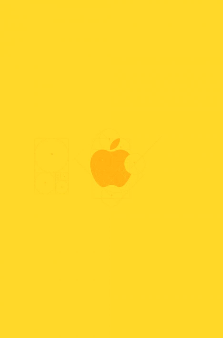 Fondo de pantalla amarillo para Iphone Bing Imágenes Apple Love - Logotipo de Apple