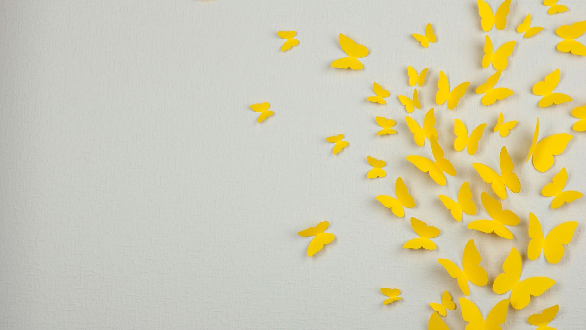 Yellow Little Butterfly Wallpaper Fondos de pantalla | WallpaperLepi