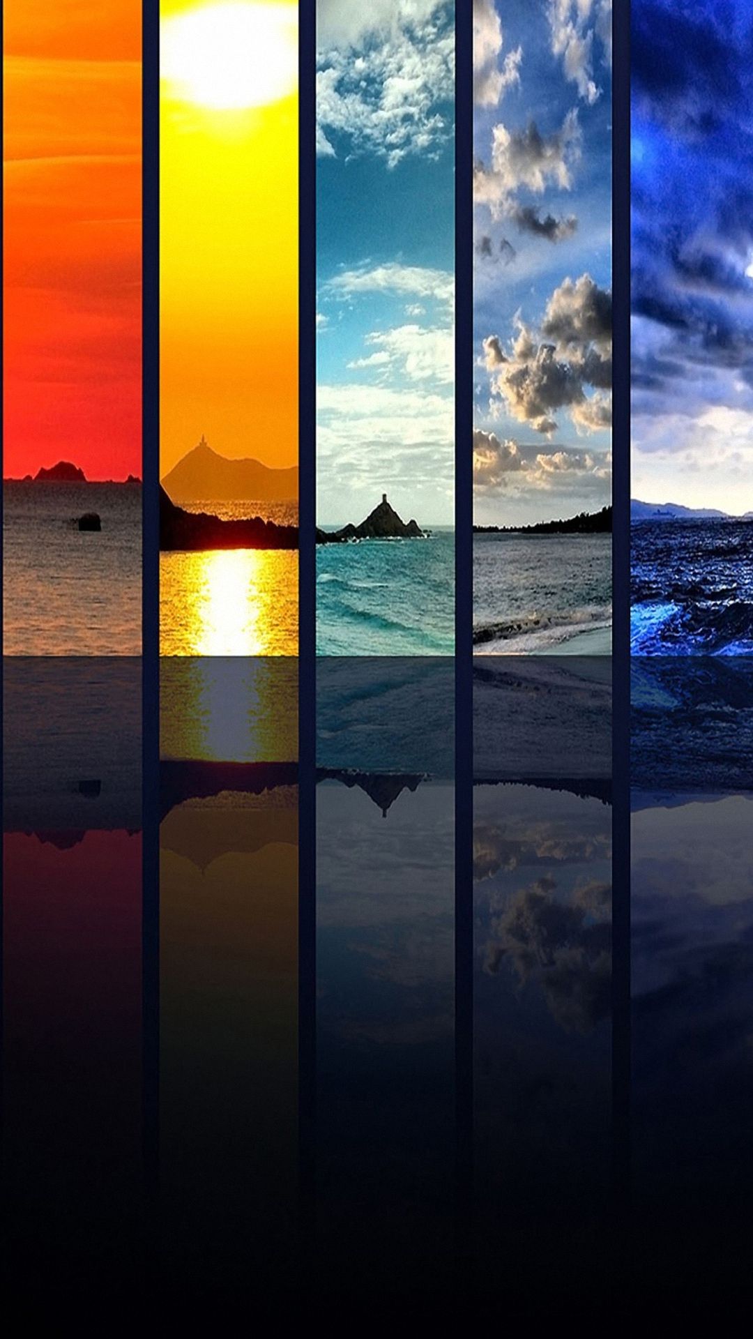 Hd Scenery Mirror Htc One M8 Wallpapers - Spectrum Of The Sky Gratis