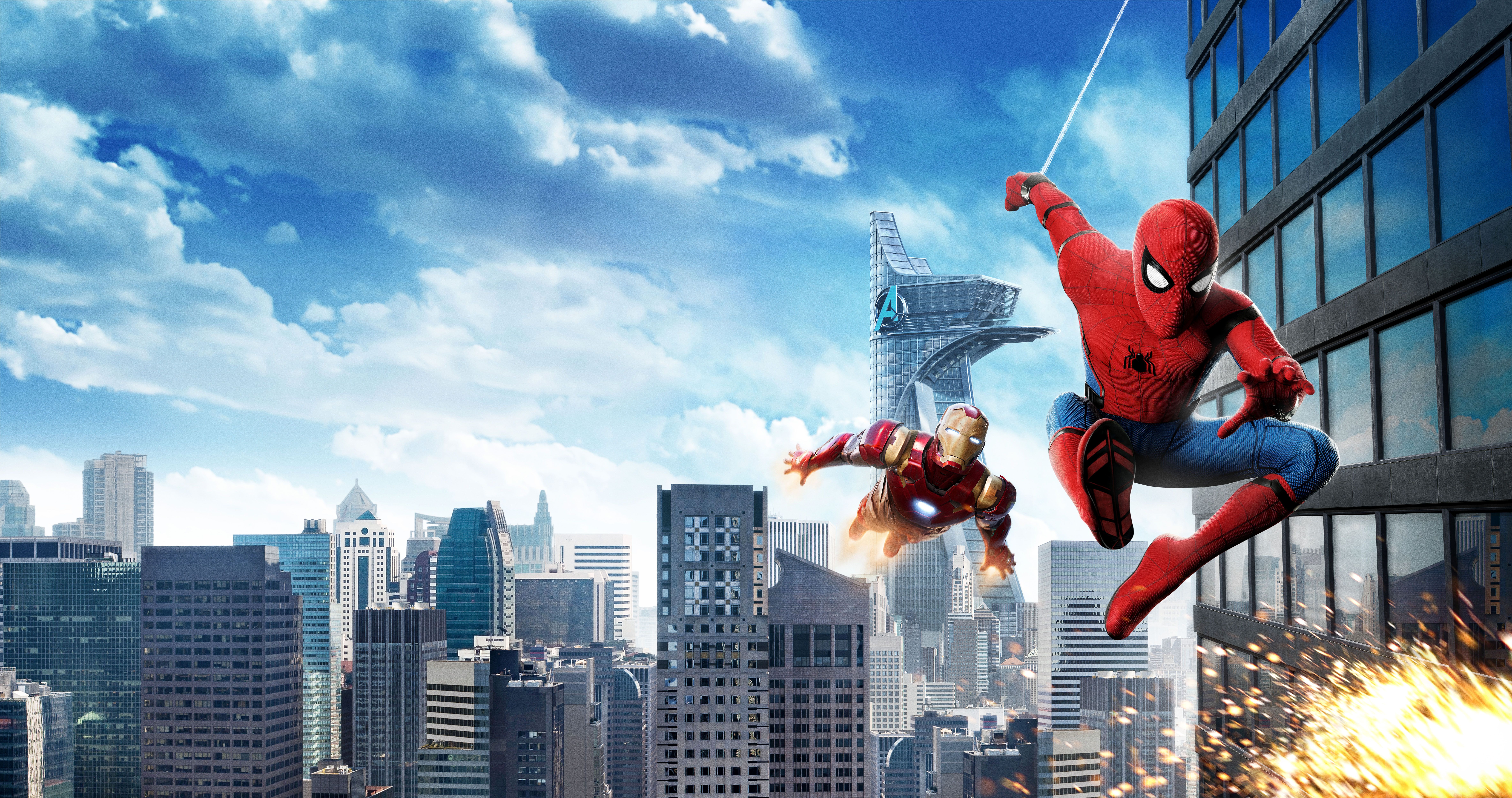 Fondo de pantalla de Spider-Man: Homecoming, Iron Man, HD, 4K, 8K, Películas, # 7851