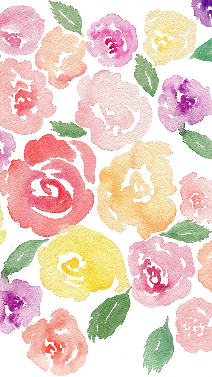 Libre Hermosa Acuarela Floral Tech Wallpaper | Fox + Hazel