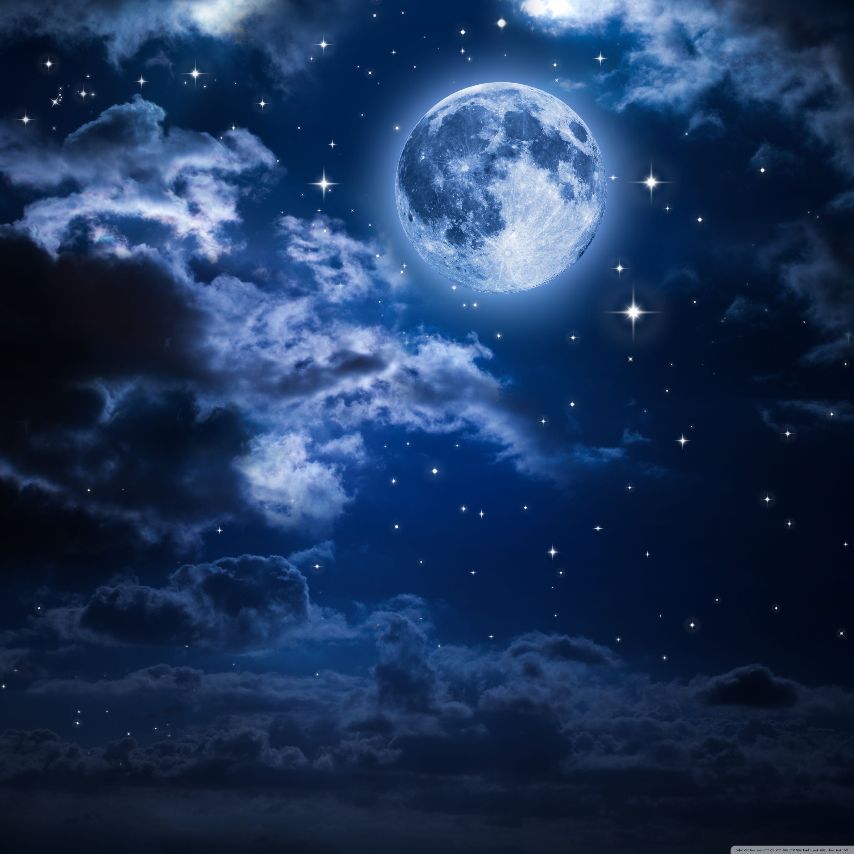 Beautiful Moon in the Sky ❤ Fondo de escritorio 4K HD para 4K Ultra HD