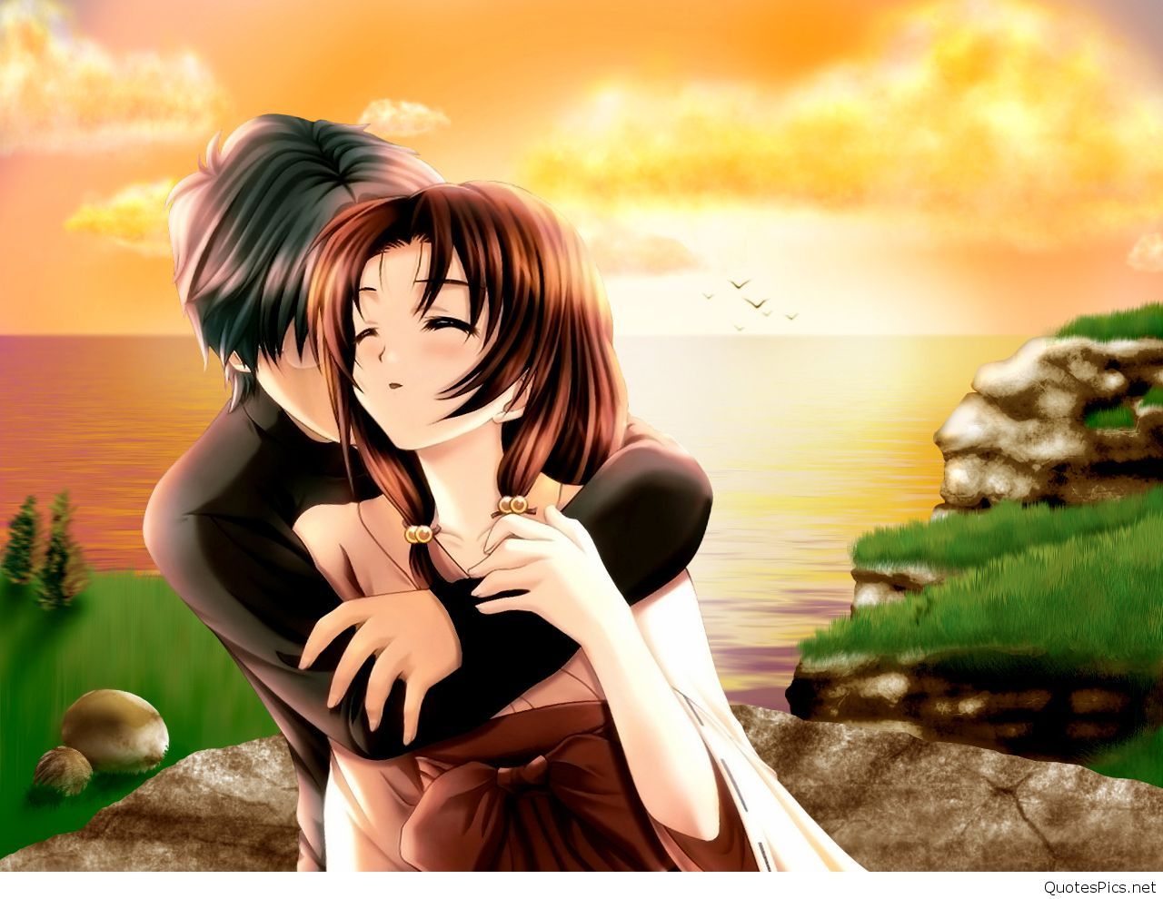 Top 146+ Imagenes de animes de amor para fondo de pantalla -  