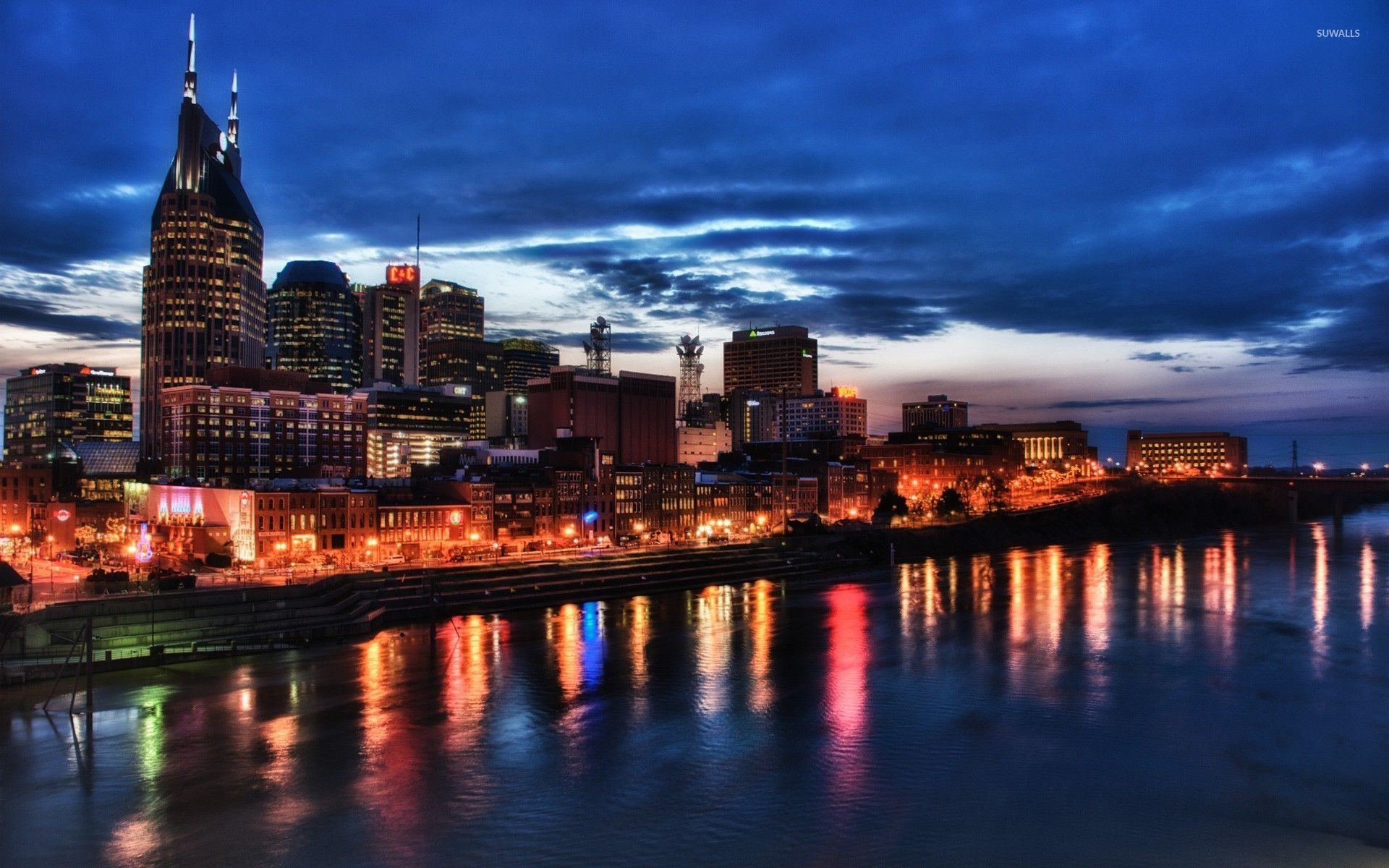 Fondo de pantalla de luces de Nashville - Fondos de pantalla del mundo - # 24795