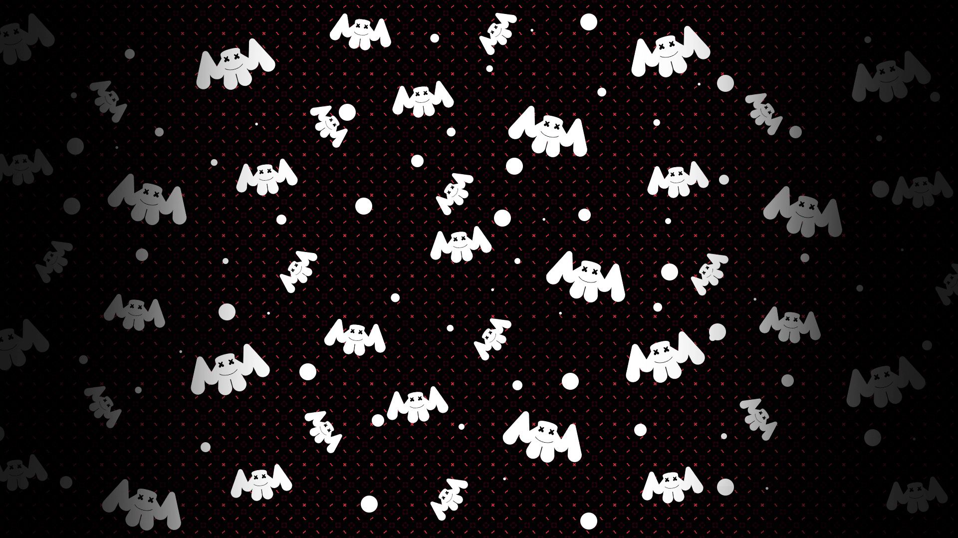 2560x1440 Marshmello Pattern Background 1440P Resolución HD 4k