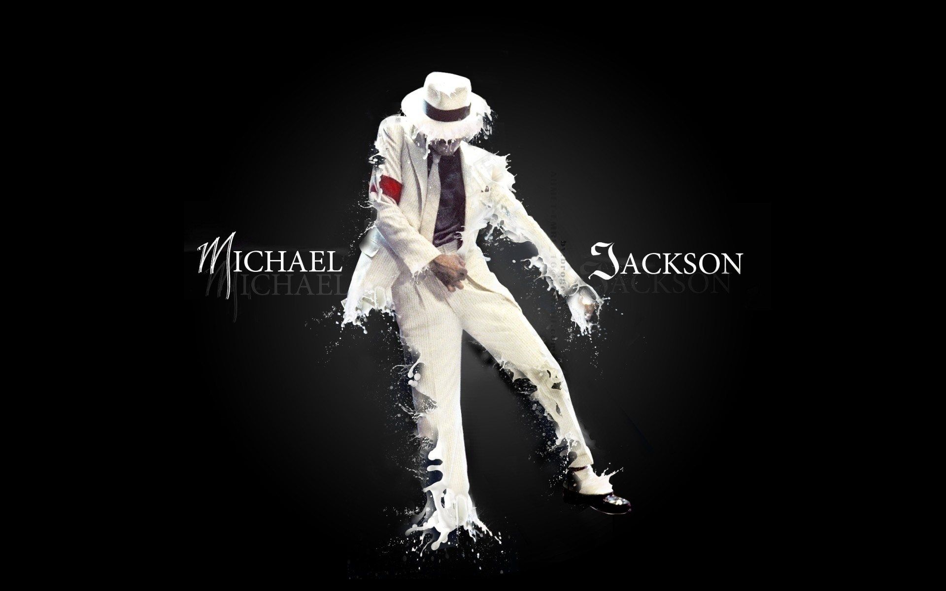 Fondos de pantalla: Michael Jackson, spray, letras, baile, oscuridad, traje