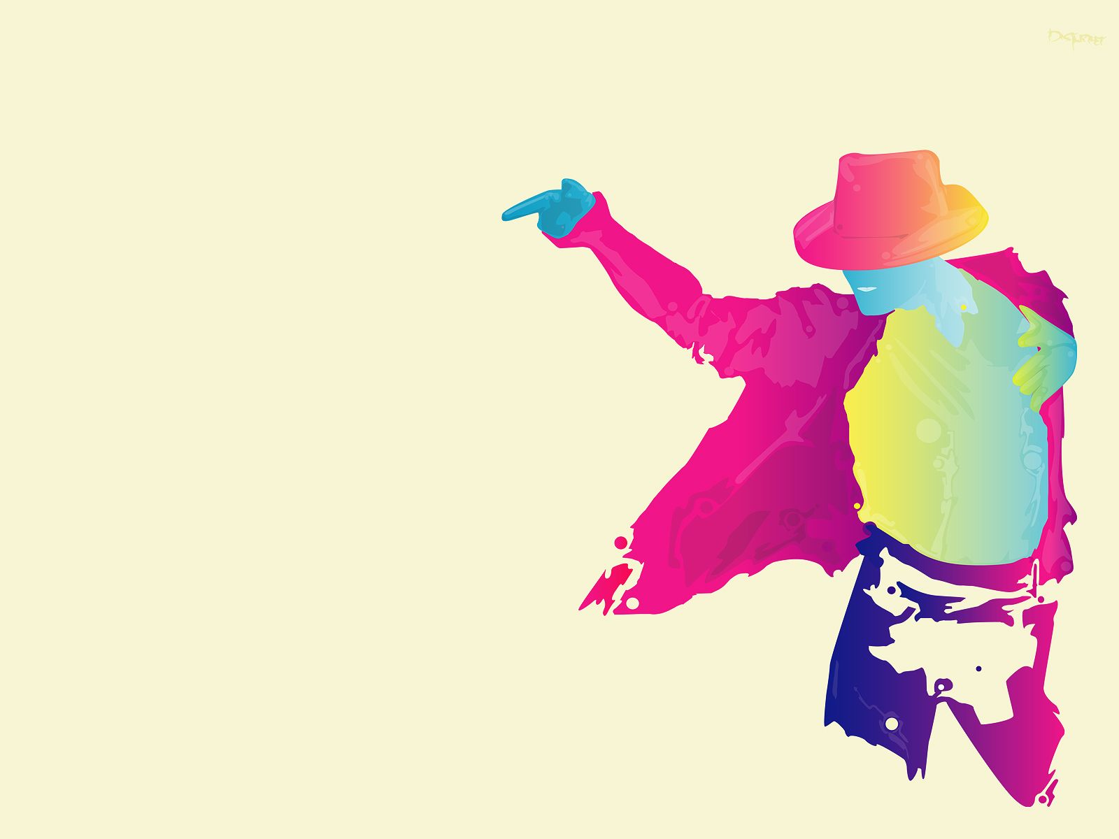 Colored Michael Jackson Wallpaper Fondo de pantalla | WallpaperLepi