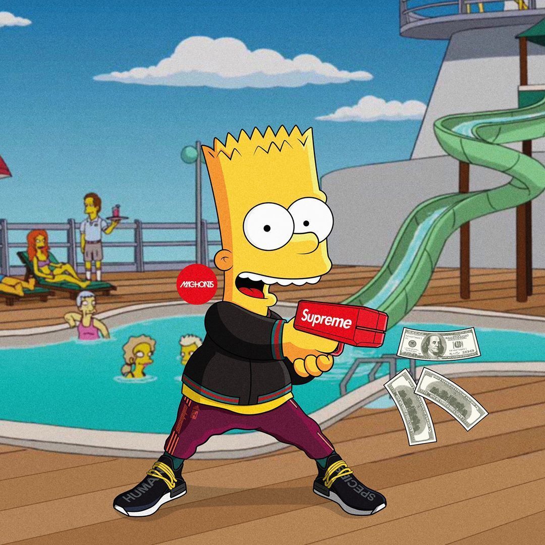 Fondos de Supreme Bart Simpson - Los mejores fondos de Supreme Bart Simpson