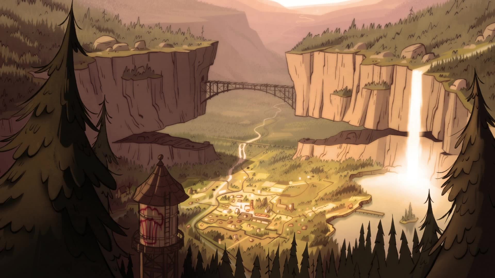 Gravity Falls HD Wallpapers - Cueva de fondo de pantalla