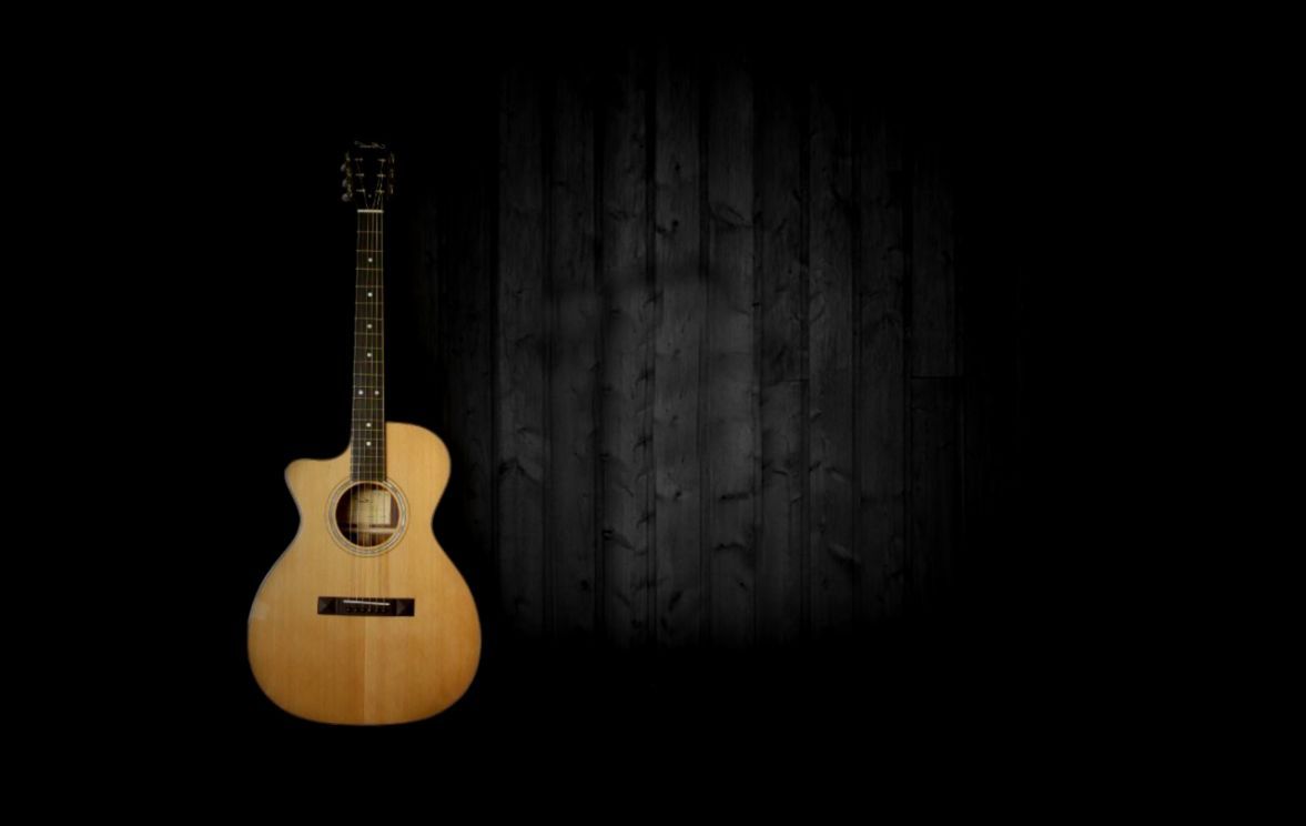 Fondo de pantalla de guitarra acústica | Fondos Minimalista