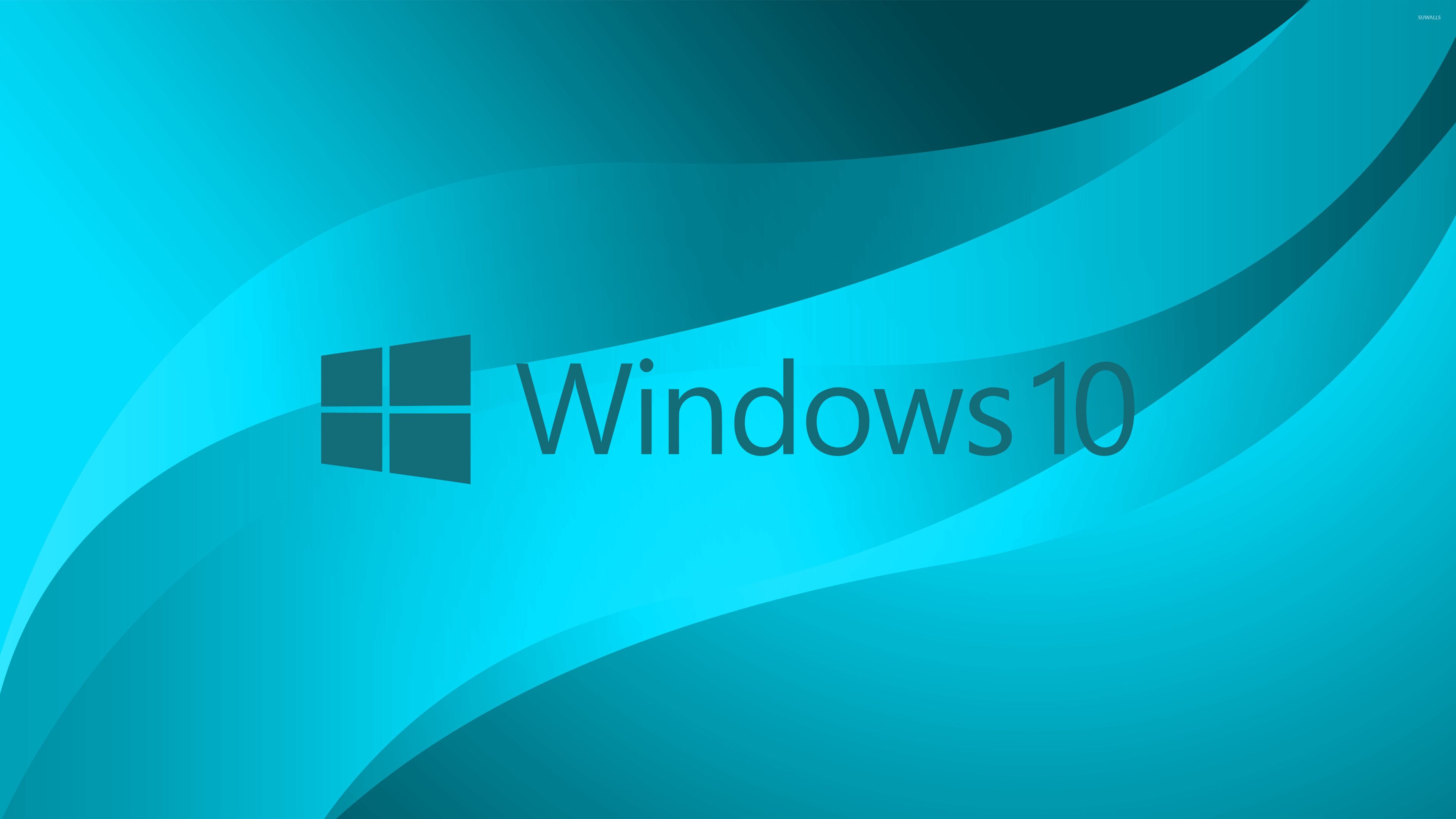 Windows azul antiguo: logotipo de texto azul de Windows 10 en azul claro