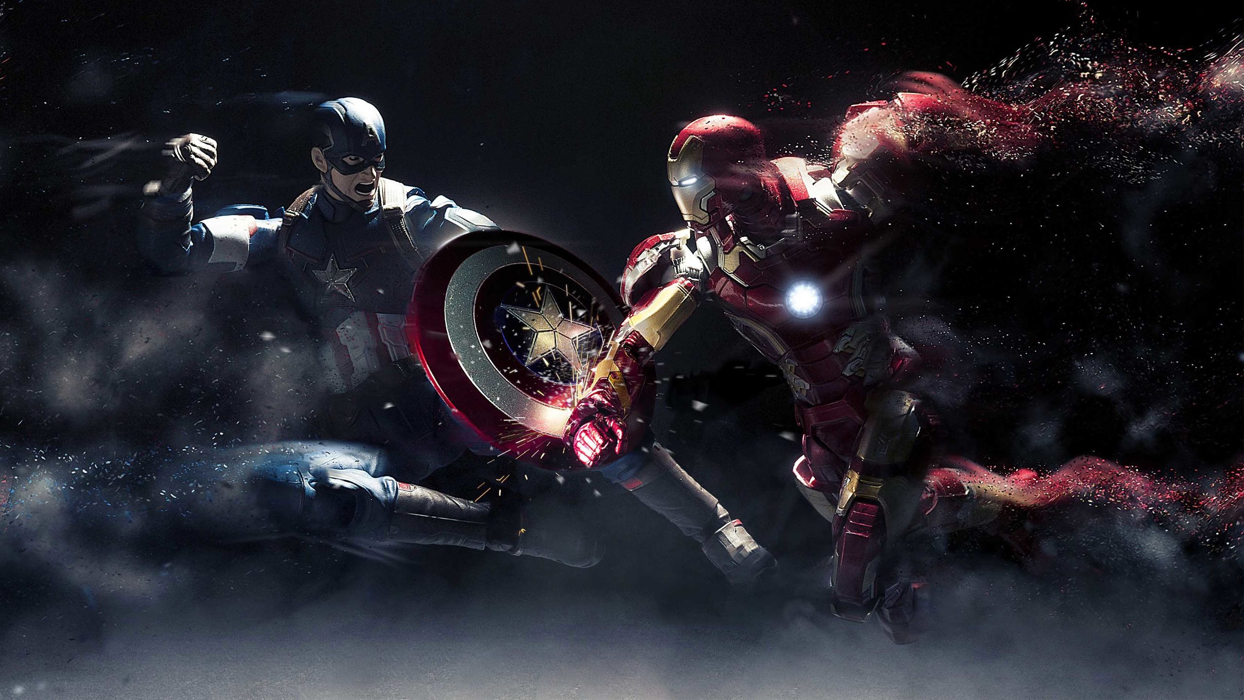 Captain America vs. Iron Man Fondo de pantalla HD | Imagen de fondo